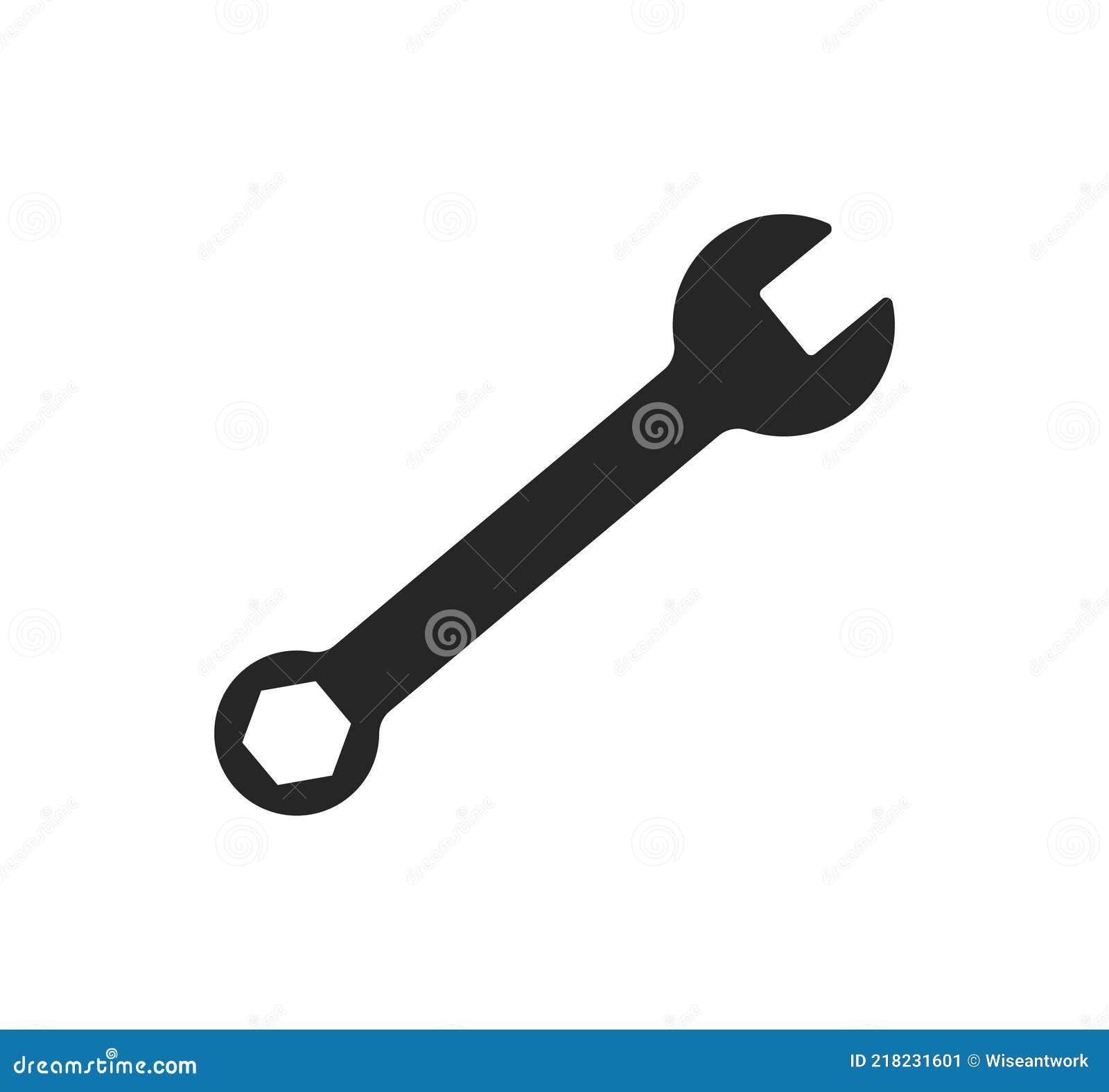 Wrench Icon. Spanner for Repair, Maintenance and Workshop. Icon of ...