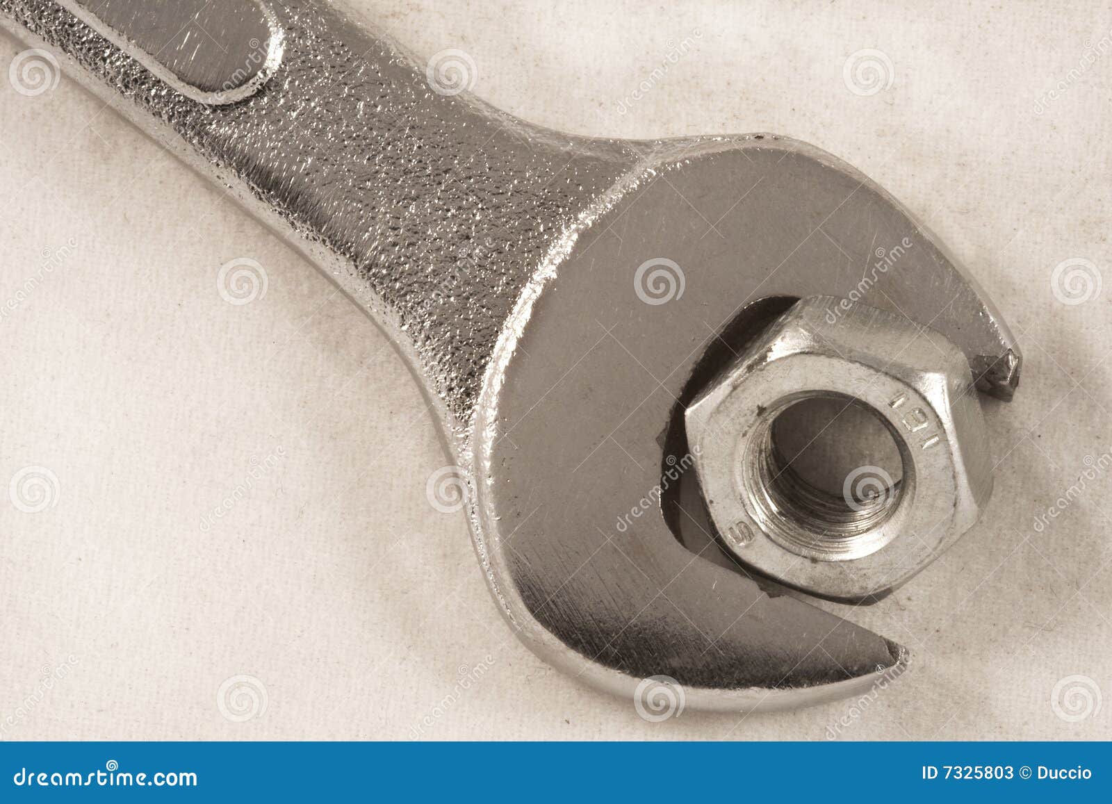 Wrench nut stock image. Image of workers, tighten, tool 7325803