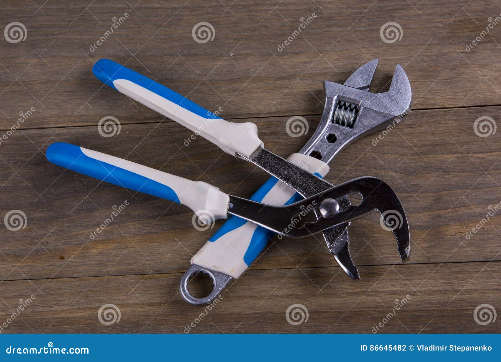 Wrench. Plumbing Tool stock photo. Image of handle, open 86645482