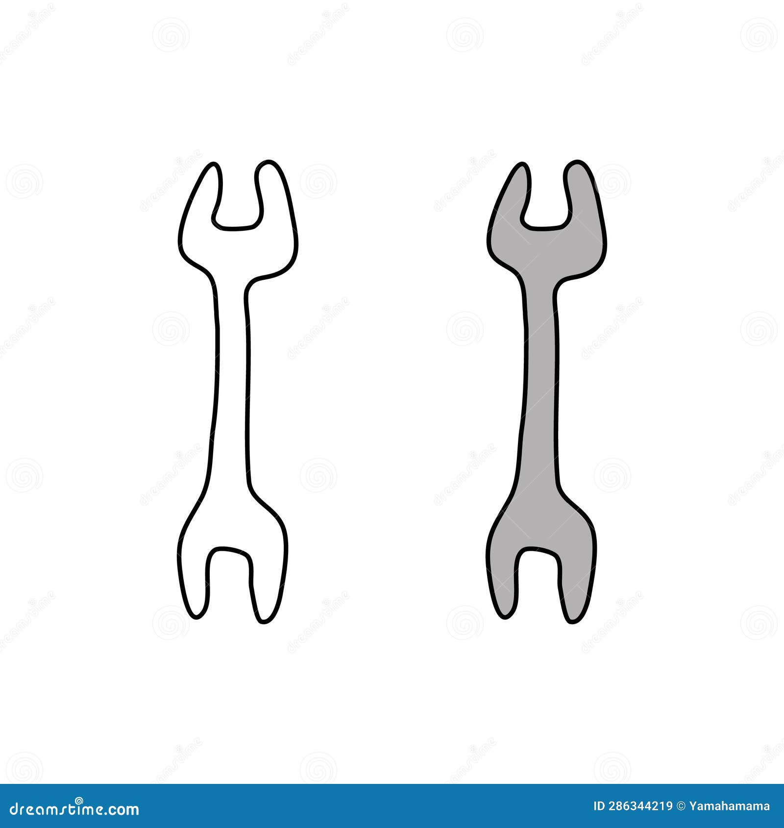 Wrench stock illustration. Illustration of wrench, icon 286344219