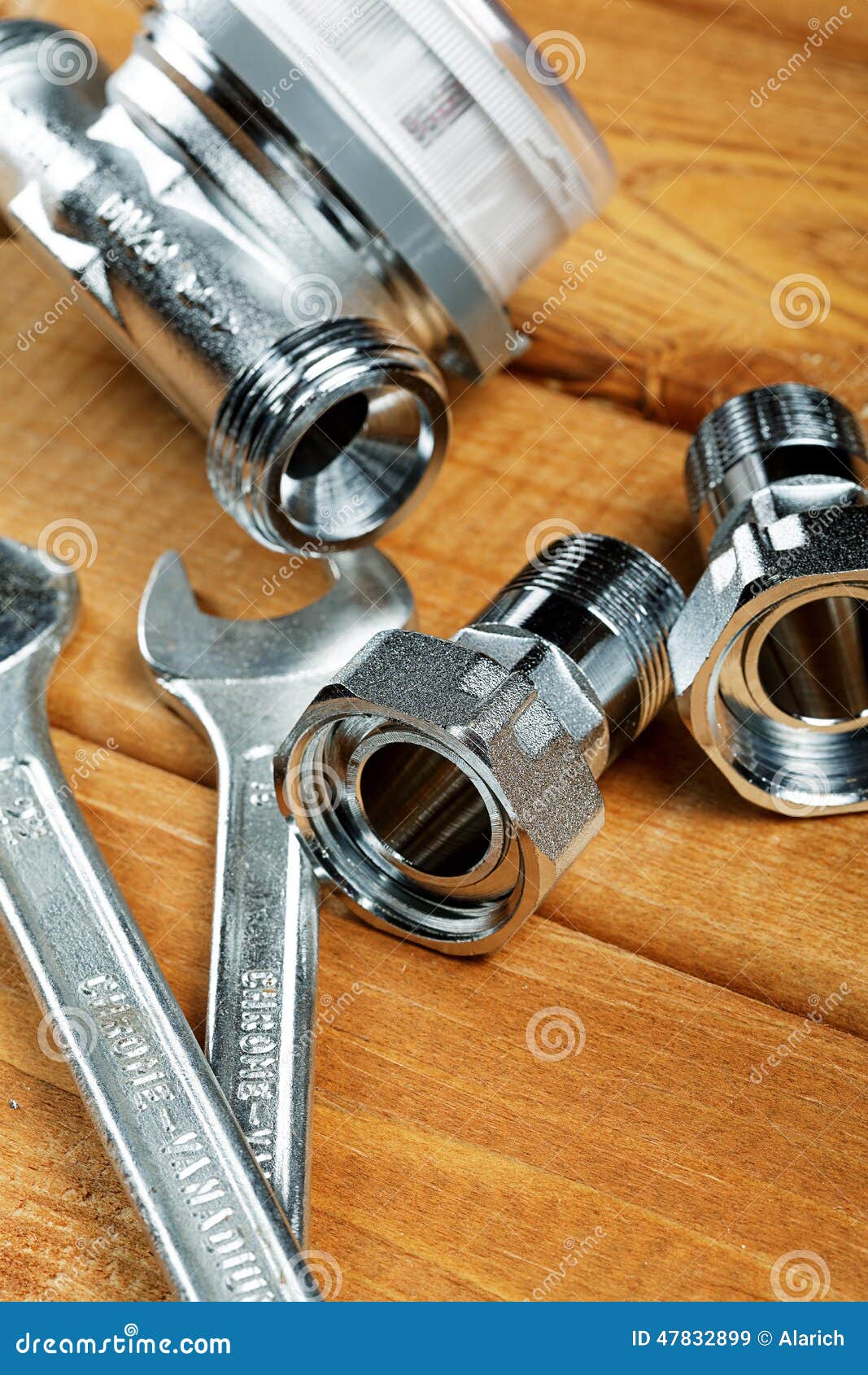 Wrenches with Bolts on a Desktop Stock Image Image of stainless, object 47832899