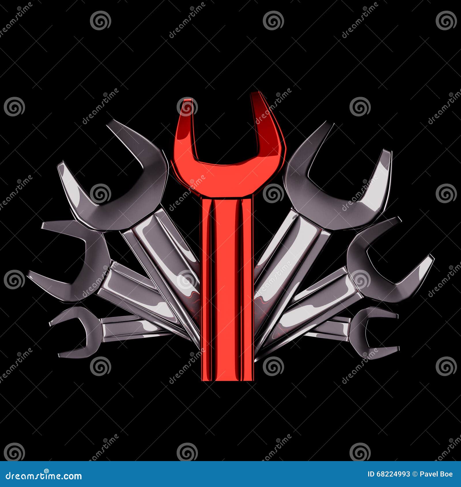 Wrenches stock illustration. Illustration of tool, logo 68224993