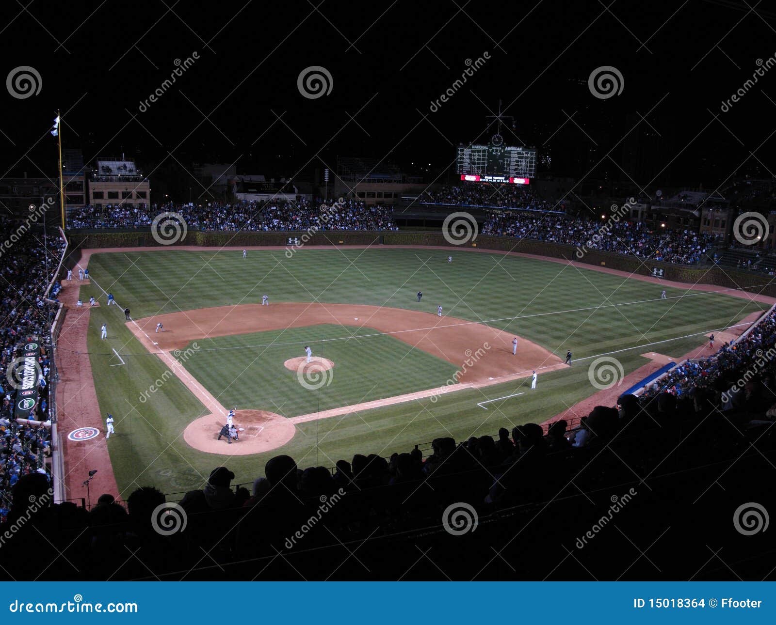 Wrigley Field Chicago Cubs Editorial Stock Image Image of league, seats 15018364