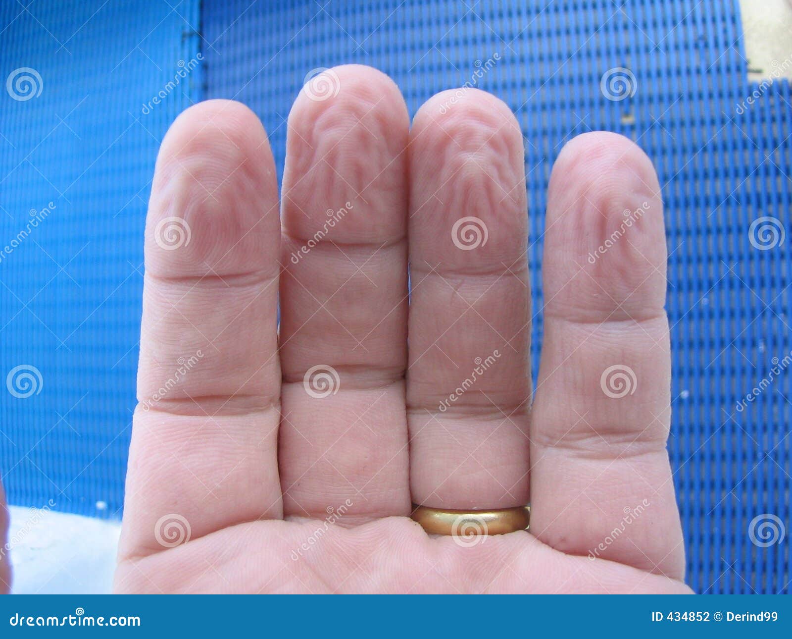 Wrinkled fingers stock photo. Image of health, wrinkled 434852