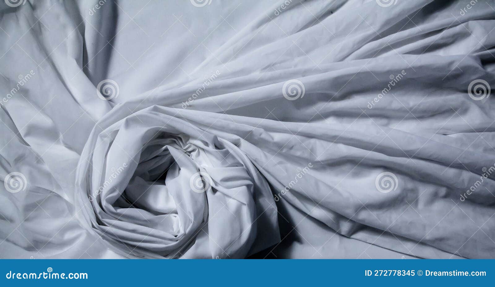 Wrinkled Sheet of a White Bed Linen Stock Image Image of mattress