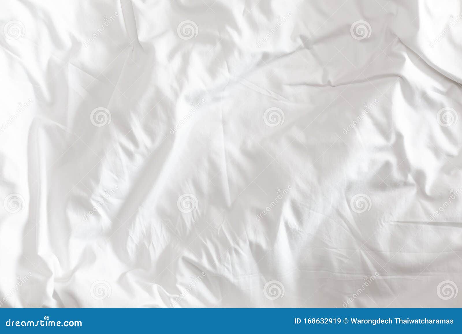 Wrinkled White Blanket As a Background Stock Image Image of macro