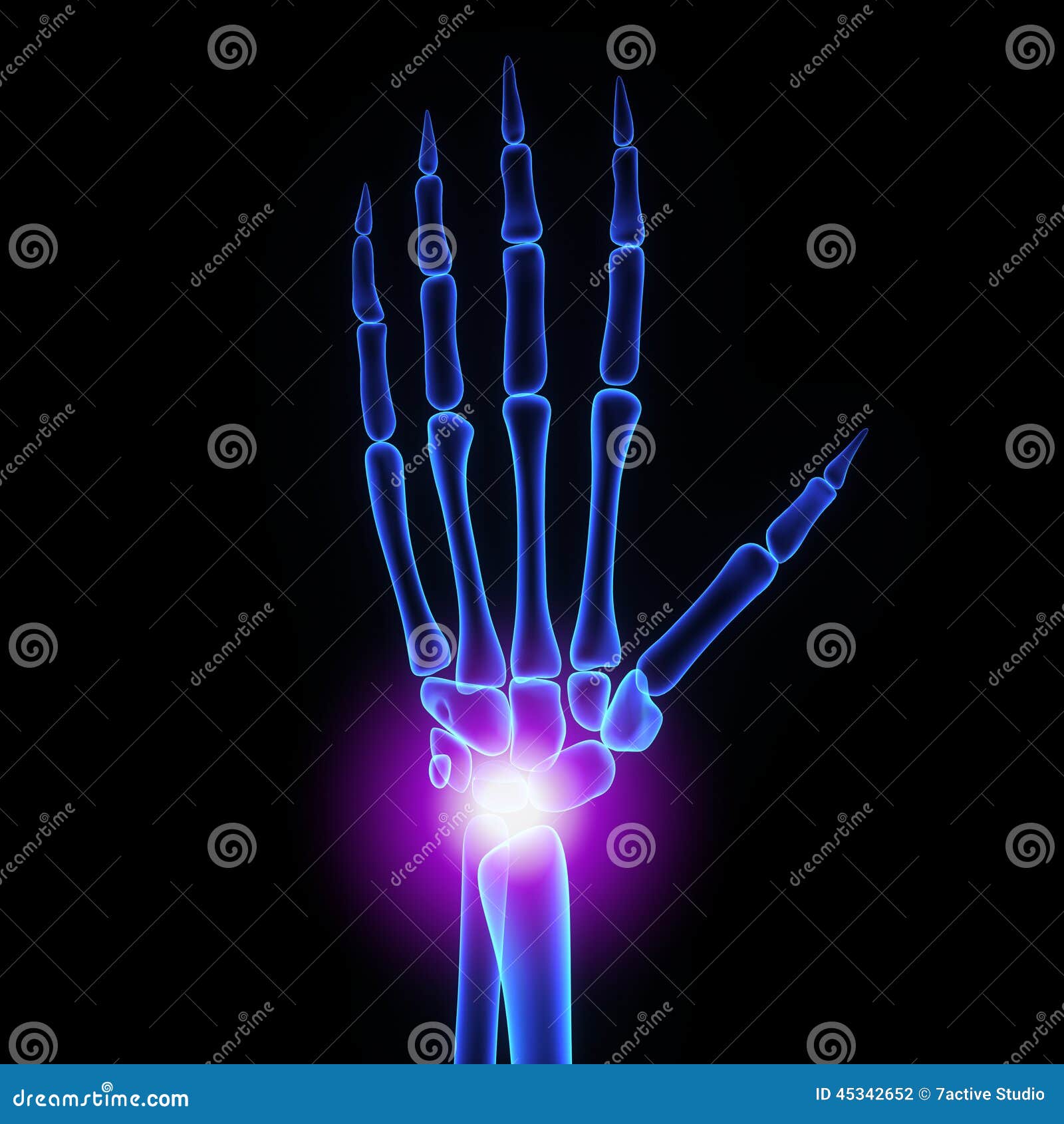 Wrist joint stock illustration. Illustration of joint 45342652
