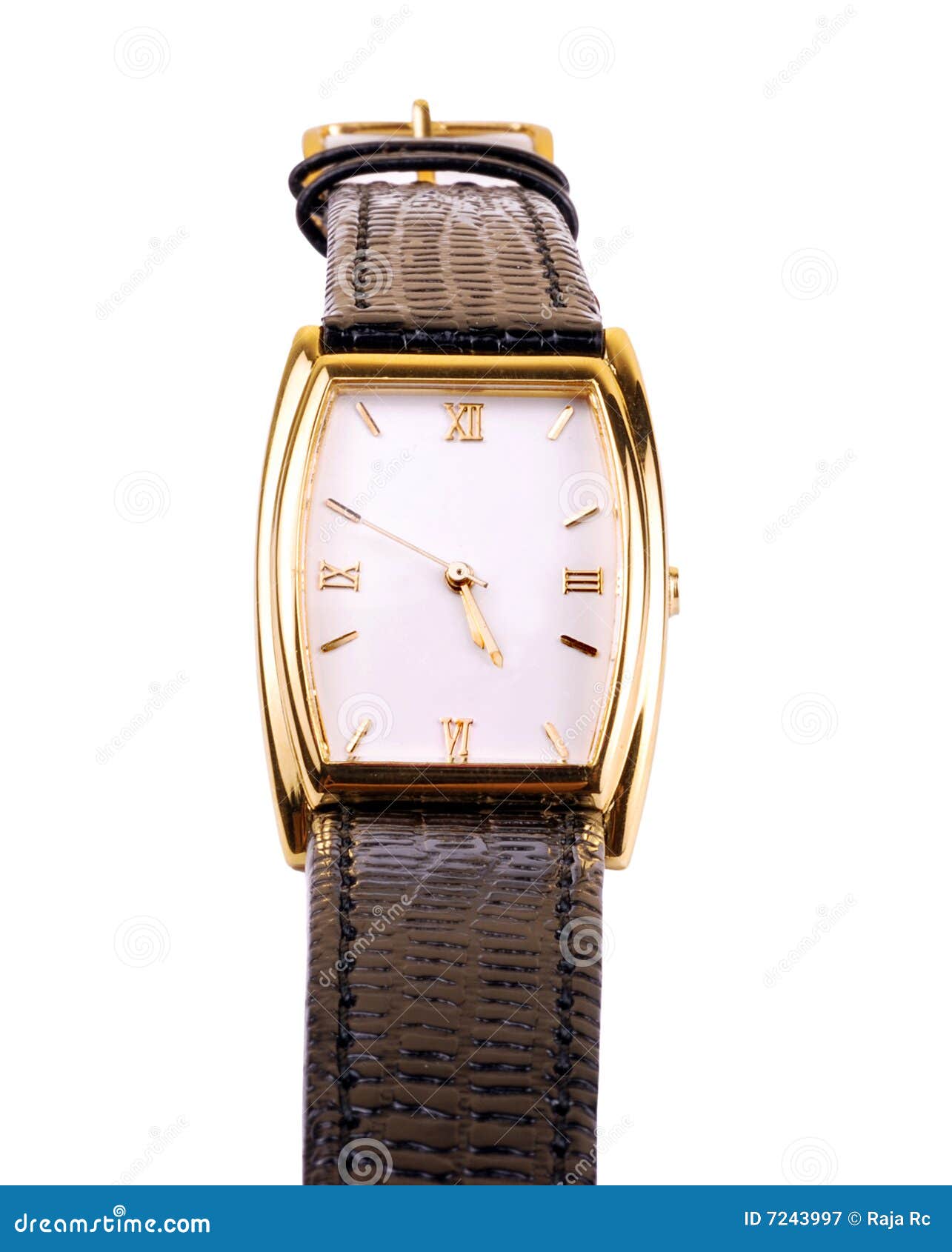 Wrist watch stock image. Image of static, macro, glass 7243997