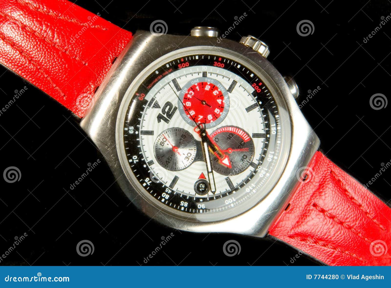 Wrist watch stock photo. Image of watch, chrome, bracelet - 7744280