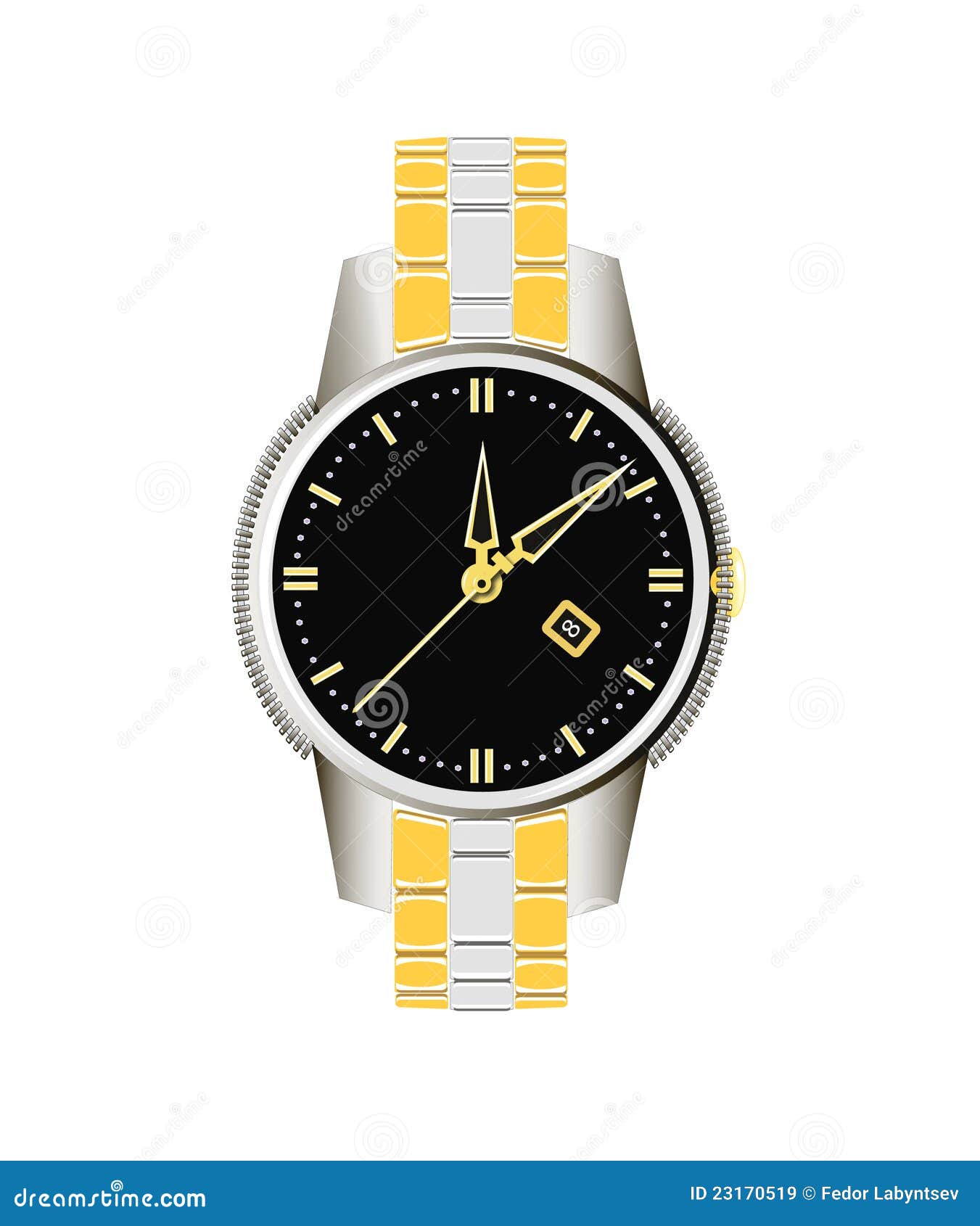 Wrist watches in a stock vector. Illustration of exactness - 23170519