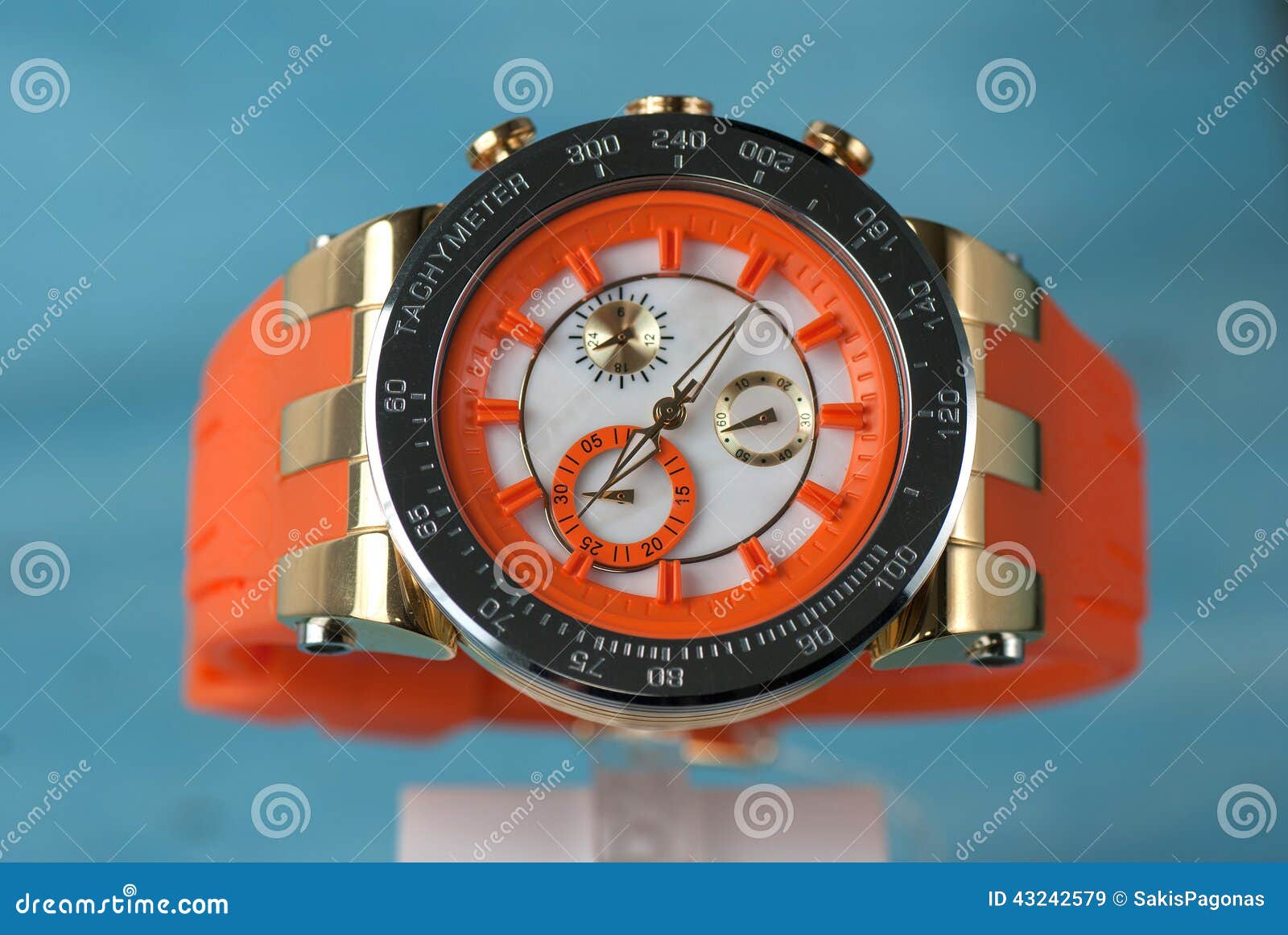 Wristwatch stock afbeelding. Image of kwarts, duur, tweede - 43242579