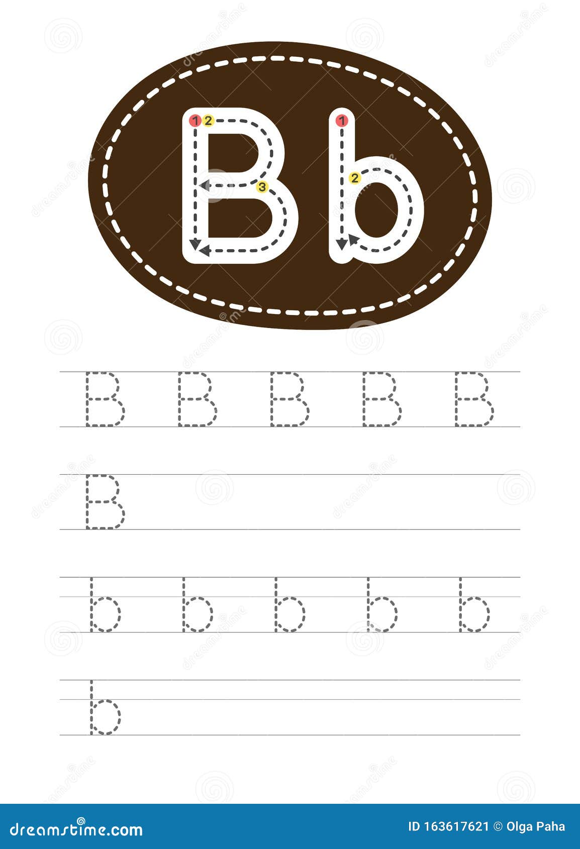 Write a letter B and b stock vector. Illustration of design