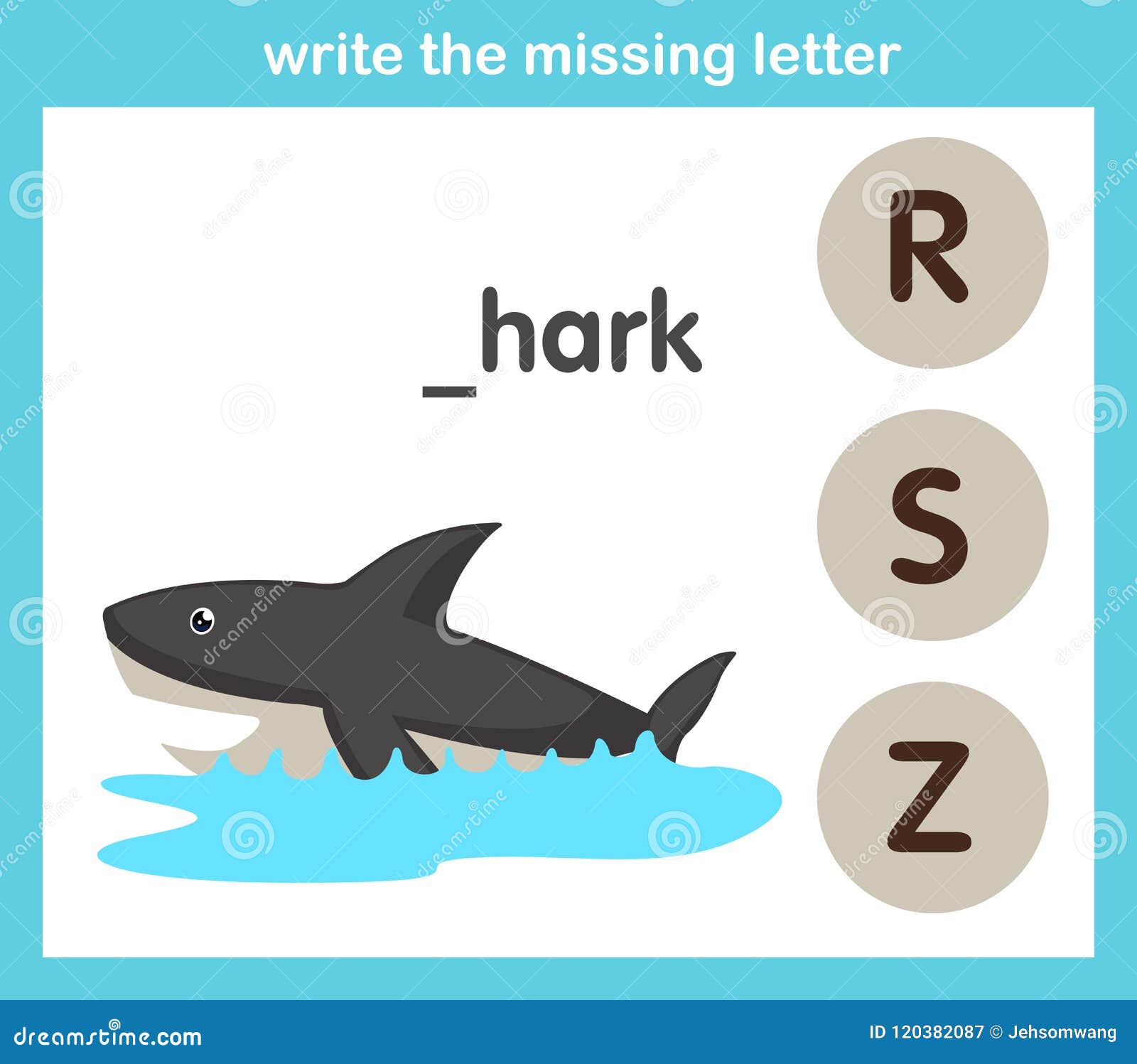 Shark Flashcard Stock Illustrations – 47 Shark Flashcard Stock