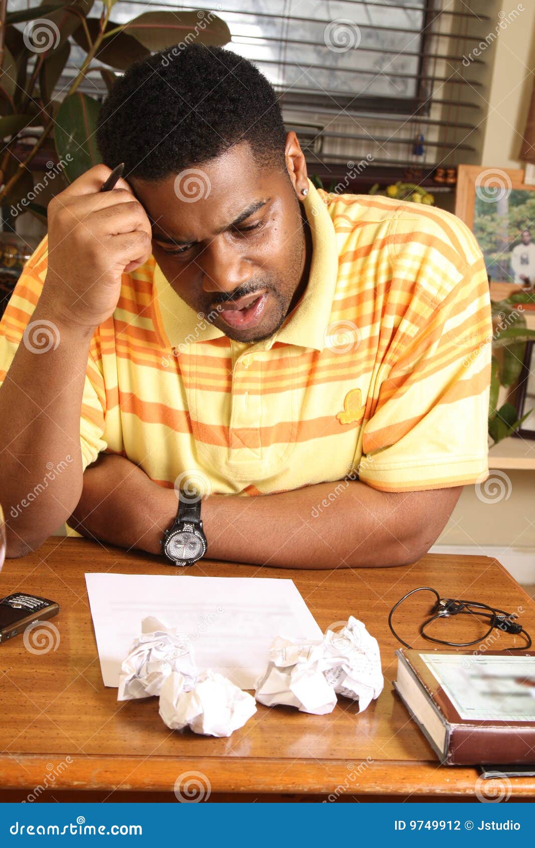 Writer stock photo. Image of headache, editor, crumbled 9749912