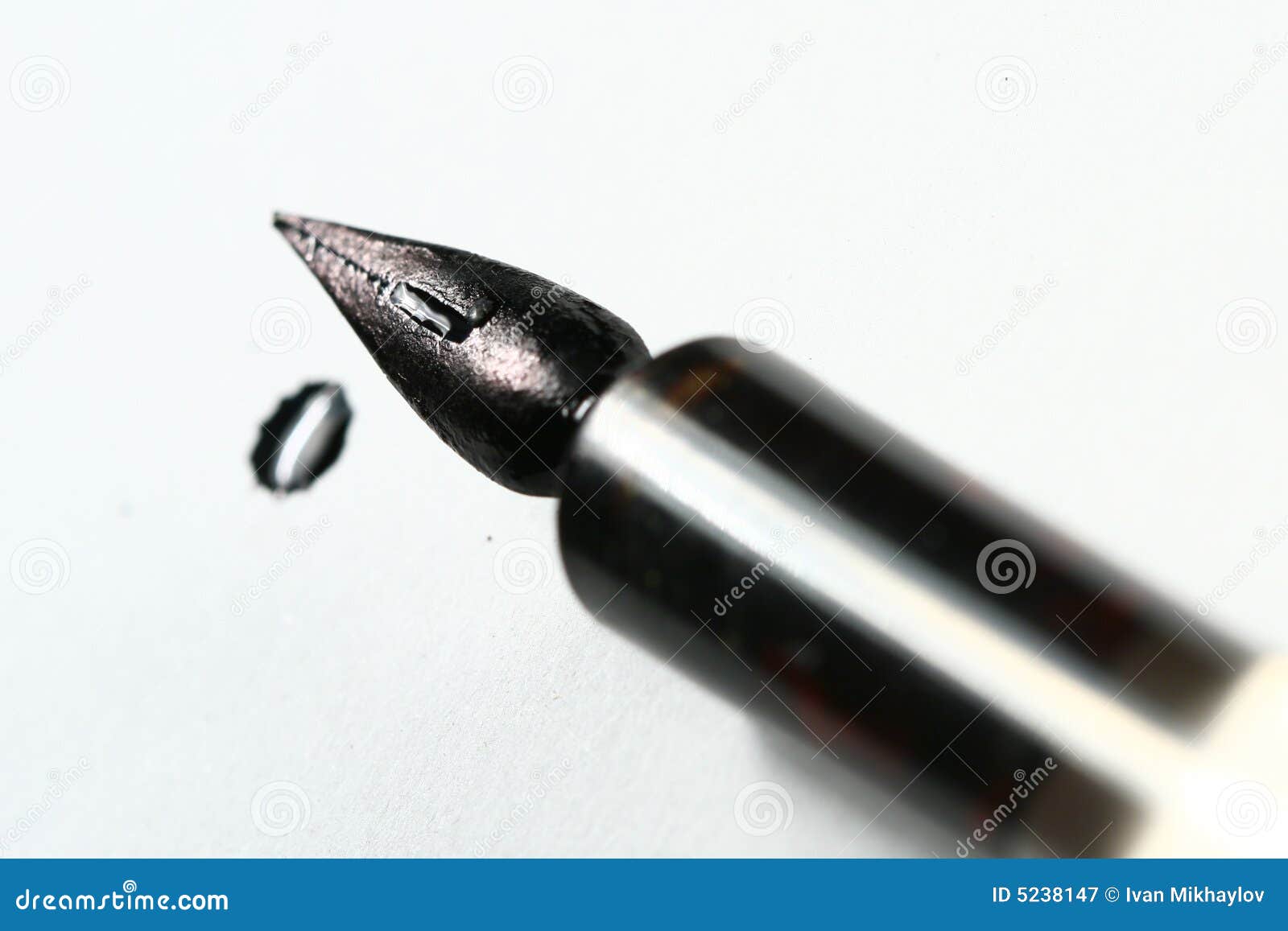 Writer ink and pen stock image. Image of homework, fountain - 5238147