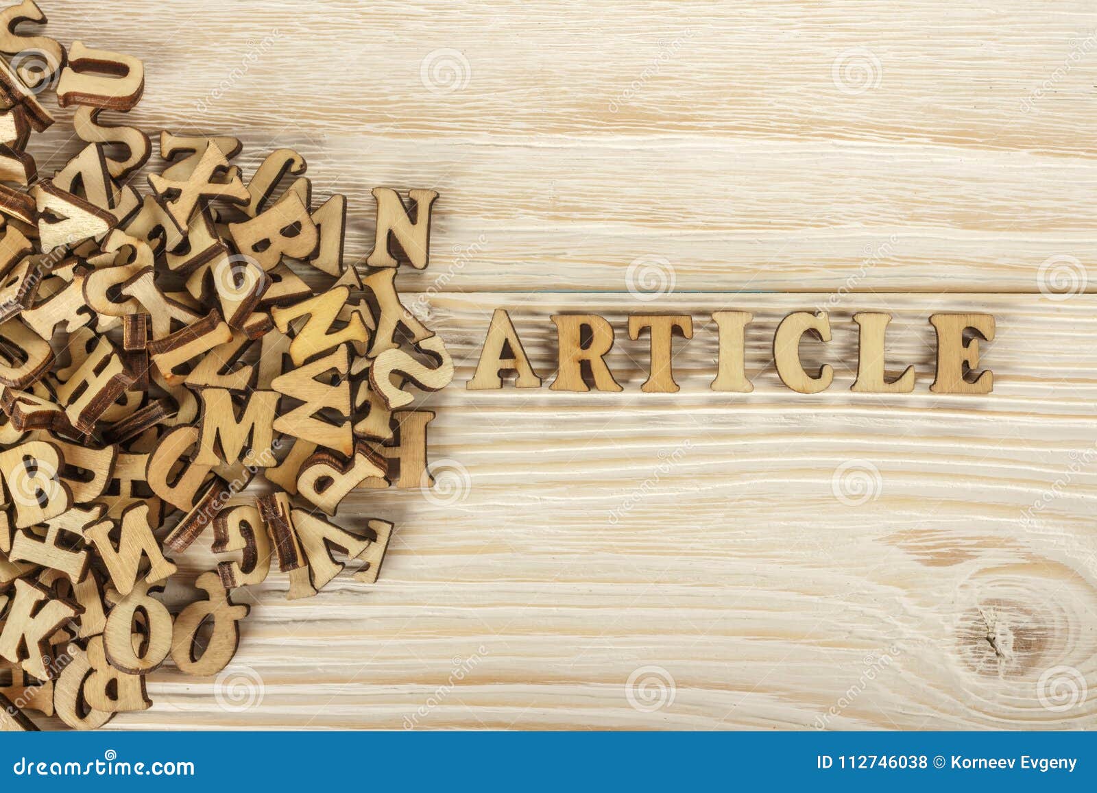 Writing Articles. from the Pile of Letters To Create the Text for the  Press. Wooden Letters on a Wooden Background. the View from Stock Photo -  Image of background, letters: 112746038