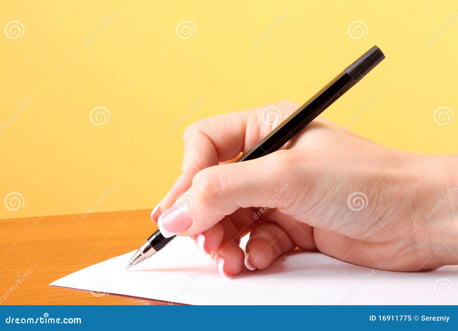 Writing on blank paper stock image. Image of corporate - 16911775