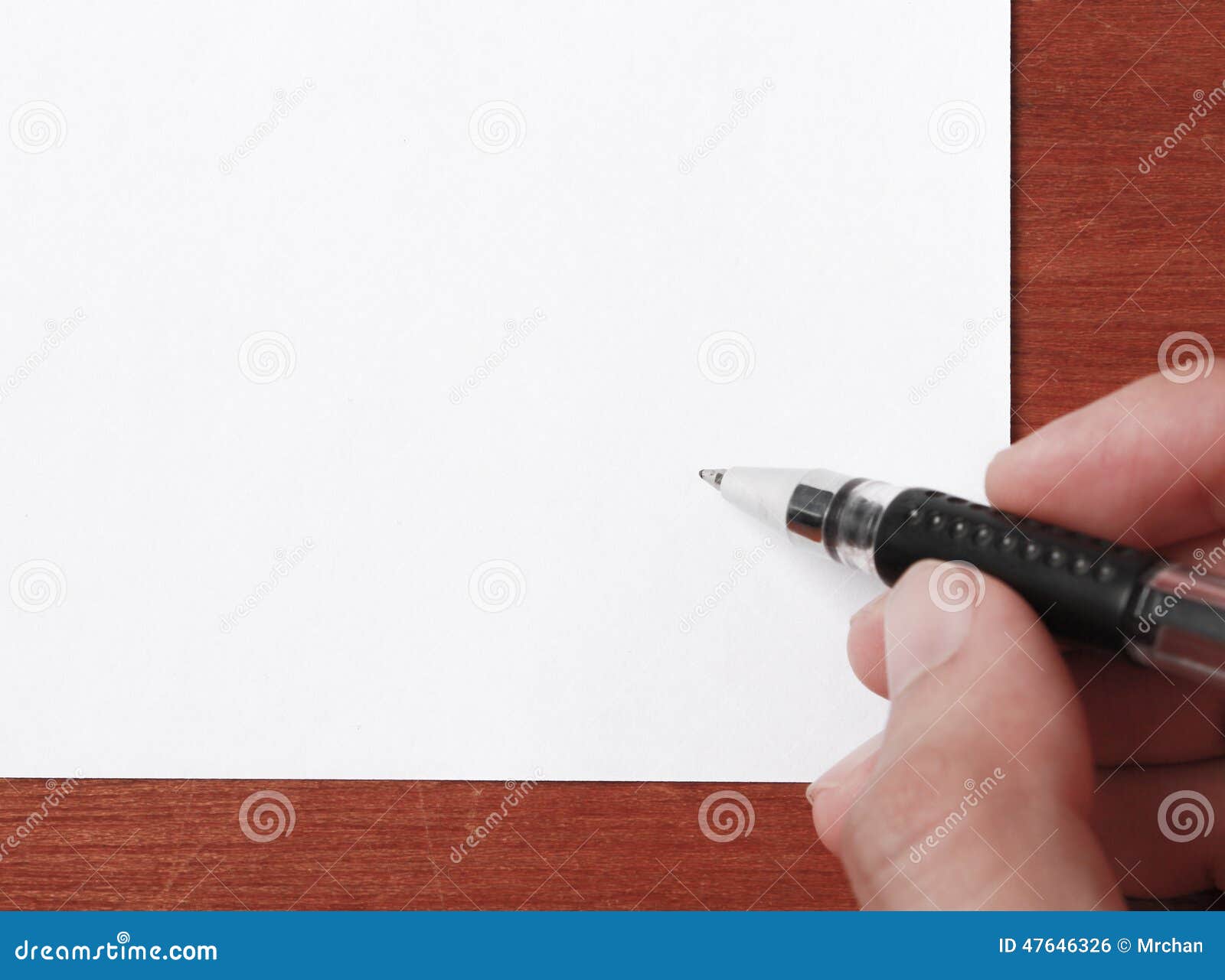 Writing on Blank White Paper Stock Photo - Image of black, ancient ...