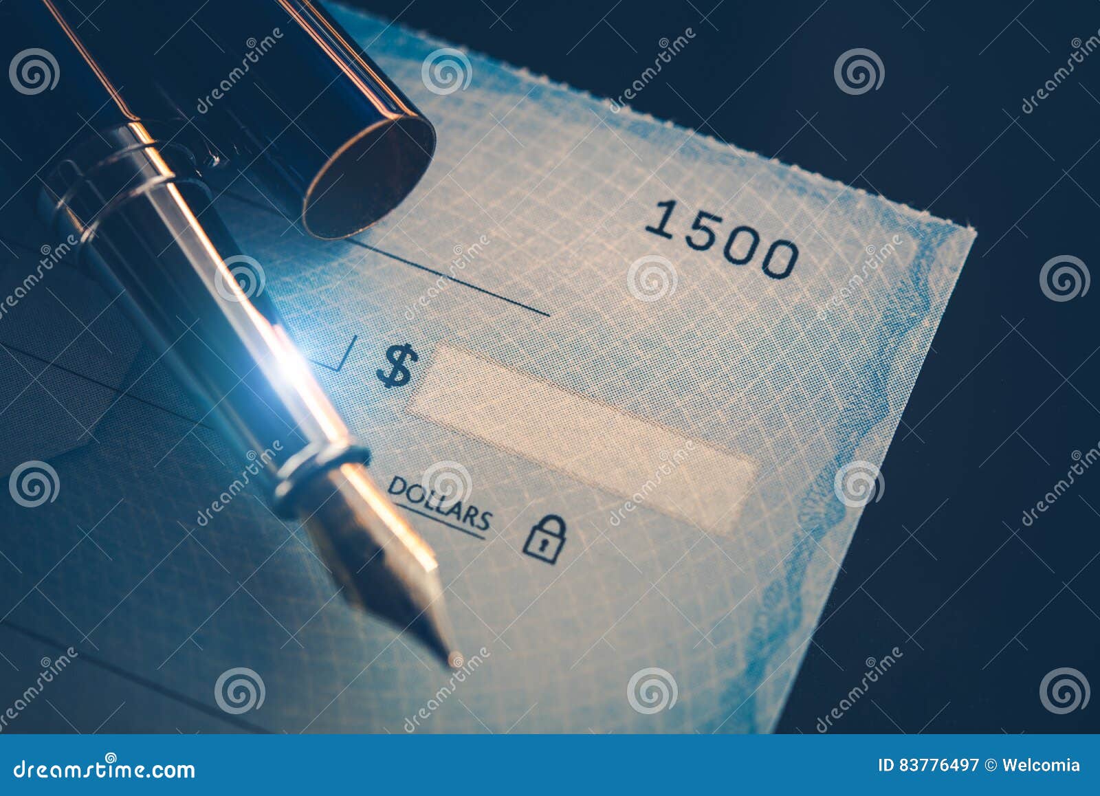 writing check payment