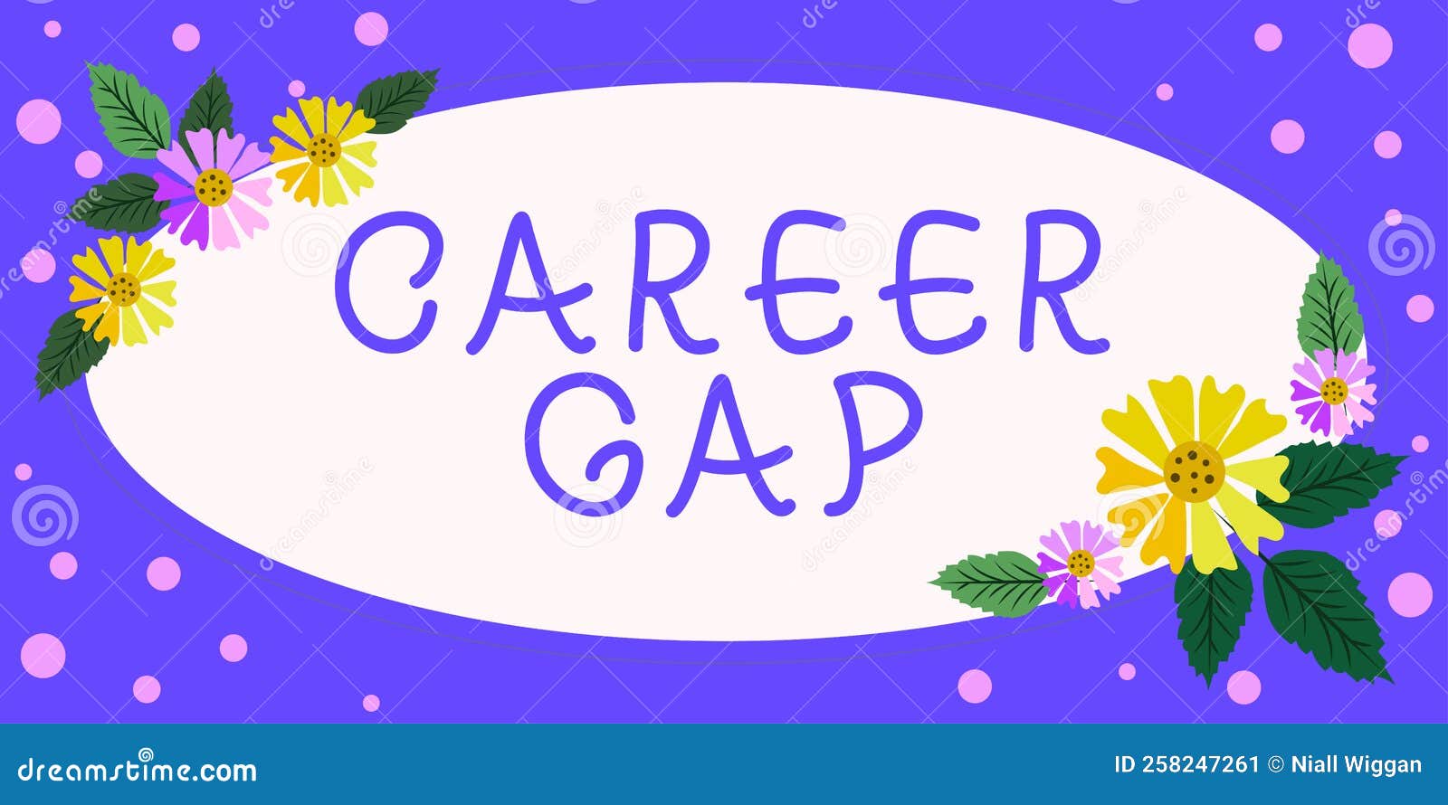 hand writing sign career gap. business concept a scene where in you stop working by your profession for a while