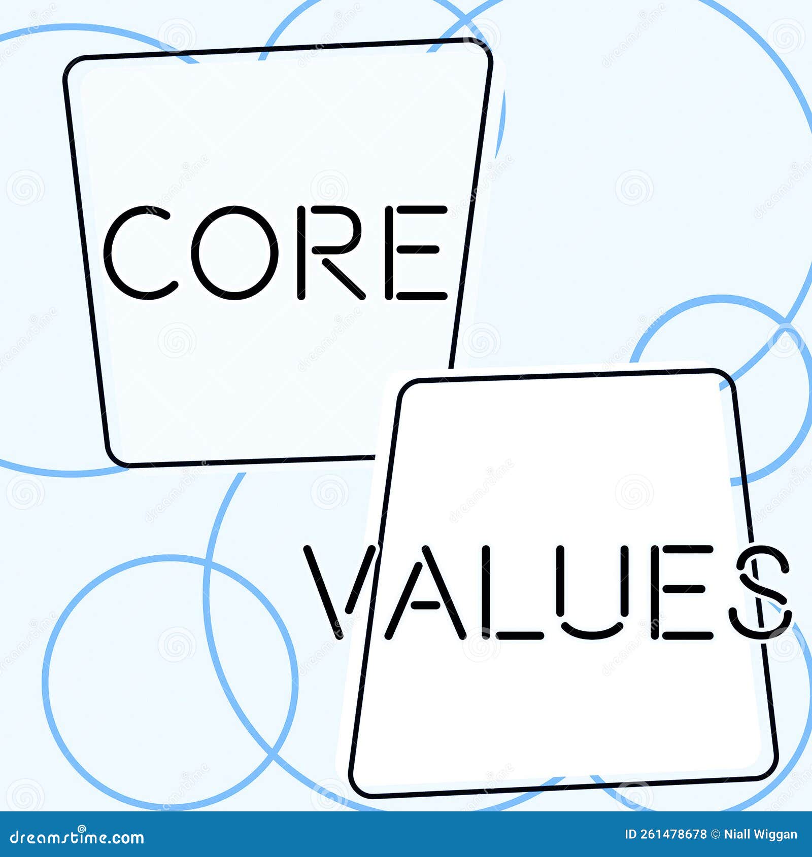 Writing Displaying Text Core Values. Concept Meaning Principles Which Guide and Determine What