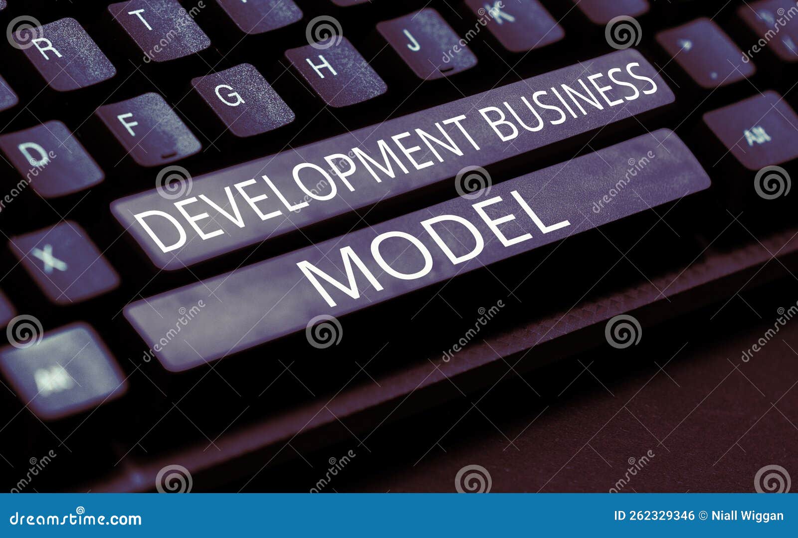 writing displaying text development business model. business idea rationale of how an organization created