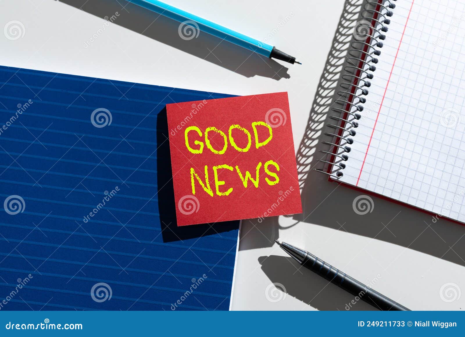 writing displaying text good news. business overview someone or something positive,encouraging,uplifting,or desirable