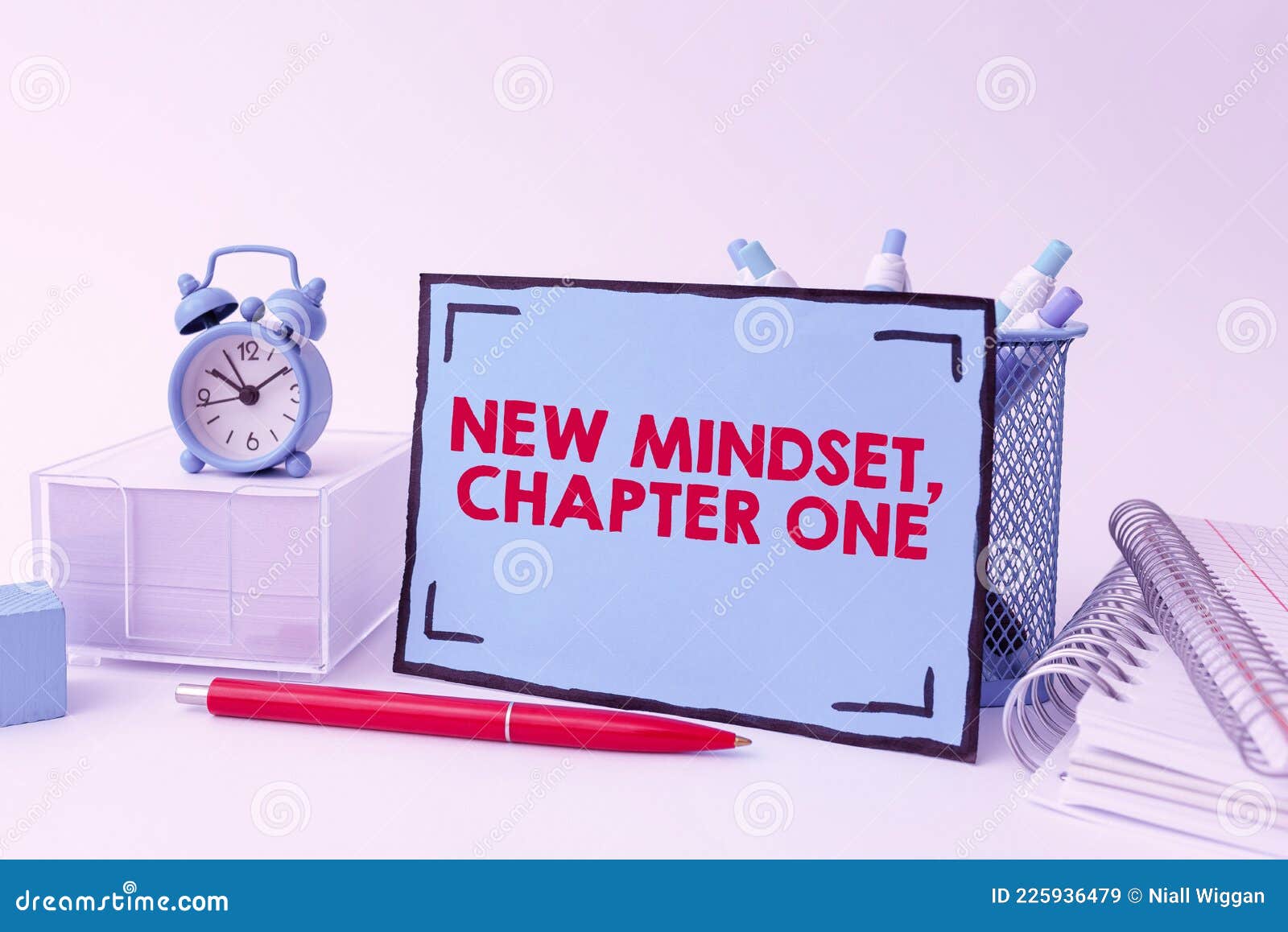 text showing inspiration new mindset, chapter one. business idea change on attitudes and thinking improve hard work tidy