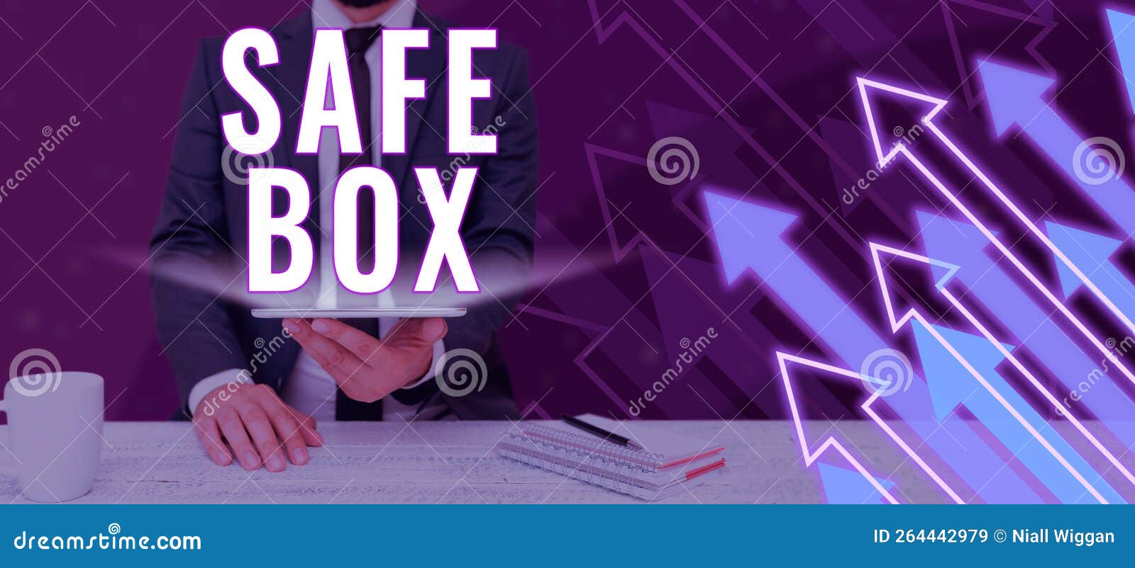 Writing Displaying Text Safe Box. Business Idea a Small Structure Where