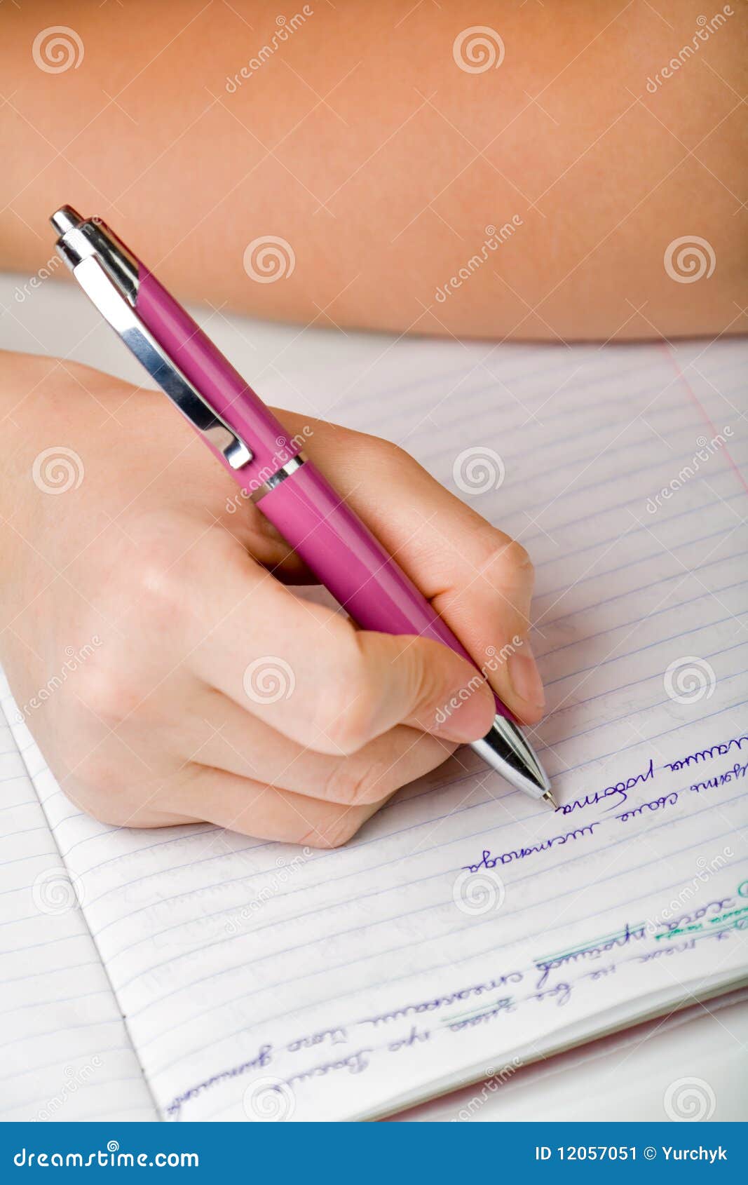 Writing down notes stock image. Image of document, plan 12057051
