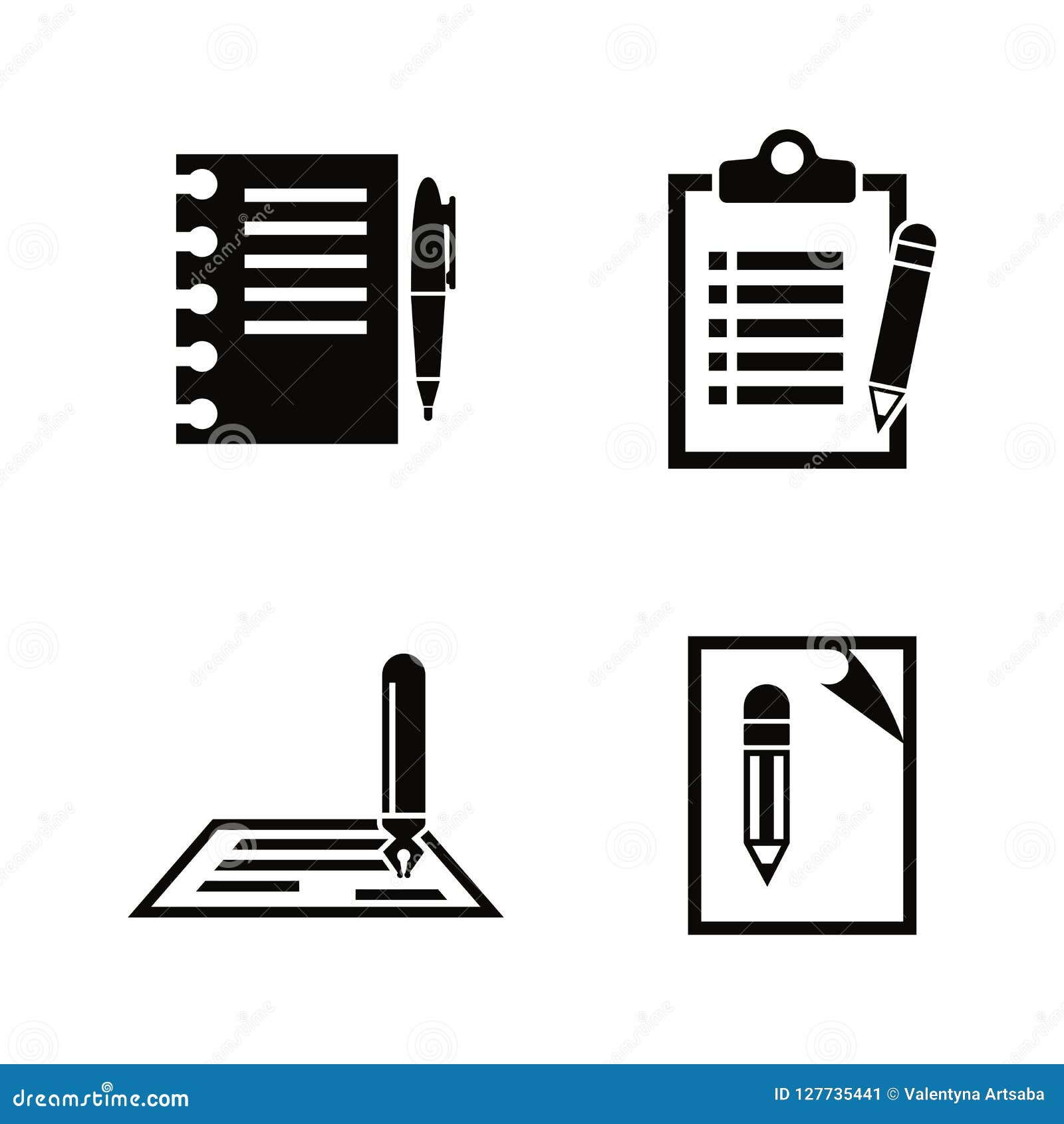 Download Writing, Edit, Write. Simple Related Vector Icons Stock ...
