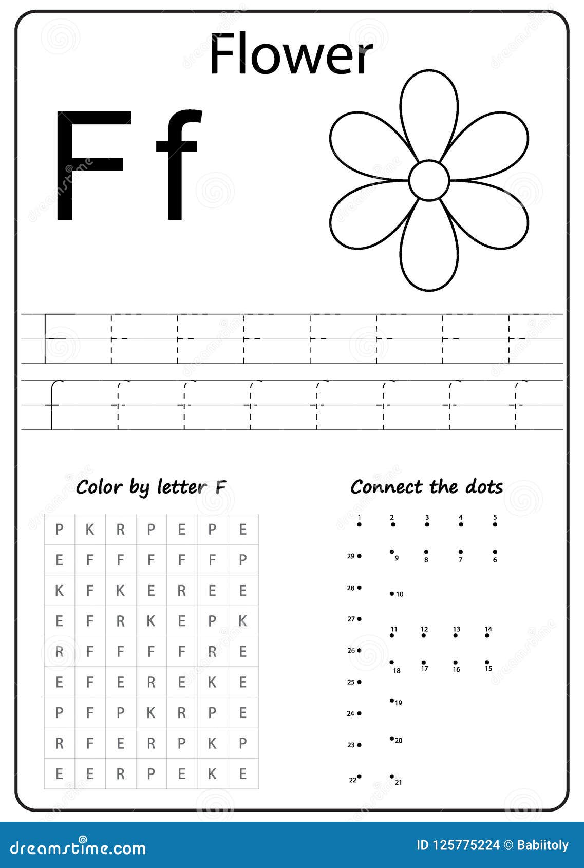 writing letter f worksheet writing a z alphabet exercises game for kids stock vector illustration of colorful disco 125775224