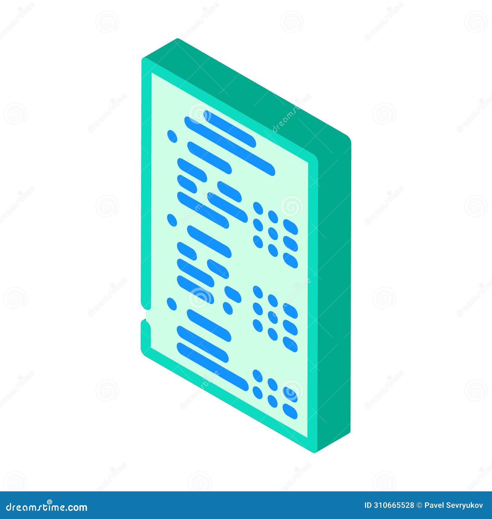 writing manuals technical writer isometric icon  
