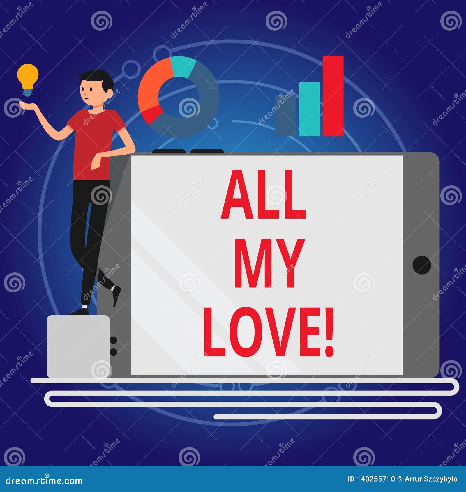 writing note showing all my love. business photo showcasing the whole affection and good feeling for you roanalysisce