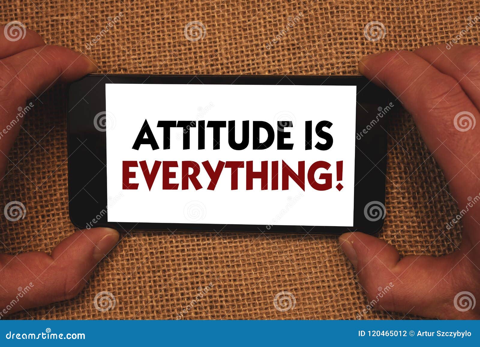 writing note showing attitude is everything. business photo showcasing personal outlook perspective orientation behavior man hold