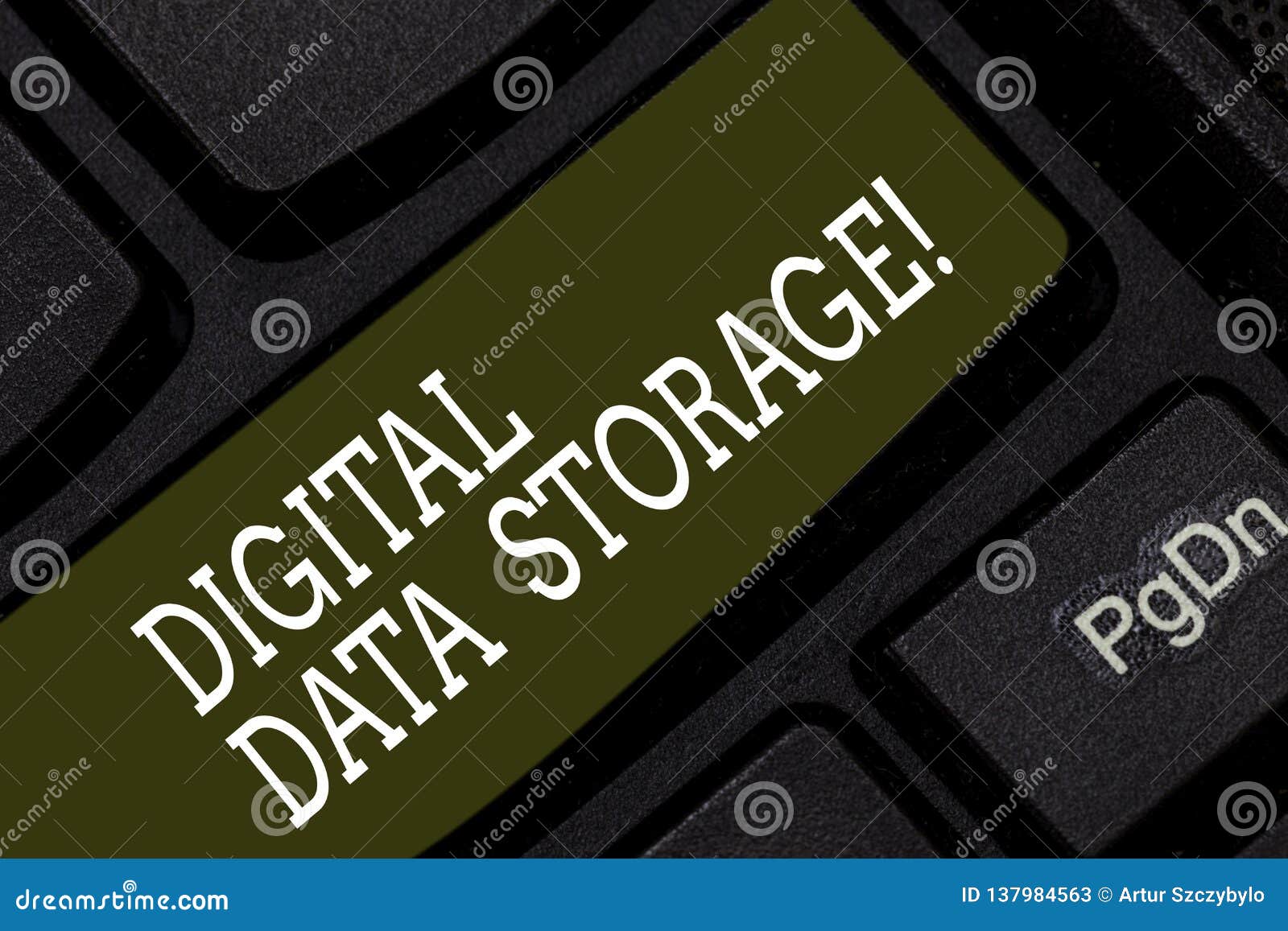 Writing Note Showing Digital Data Storage. Business Photo Showcasing