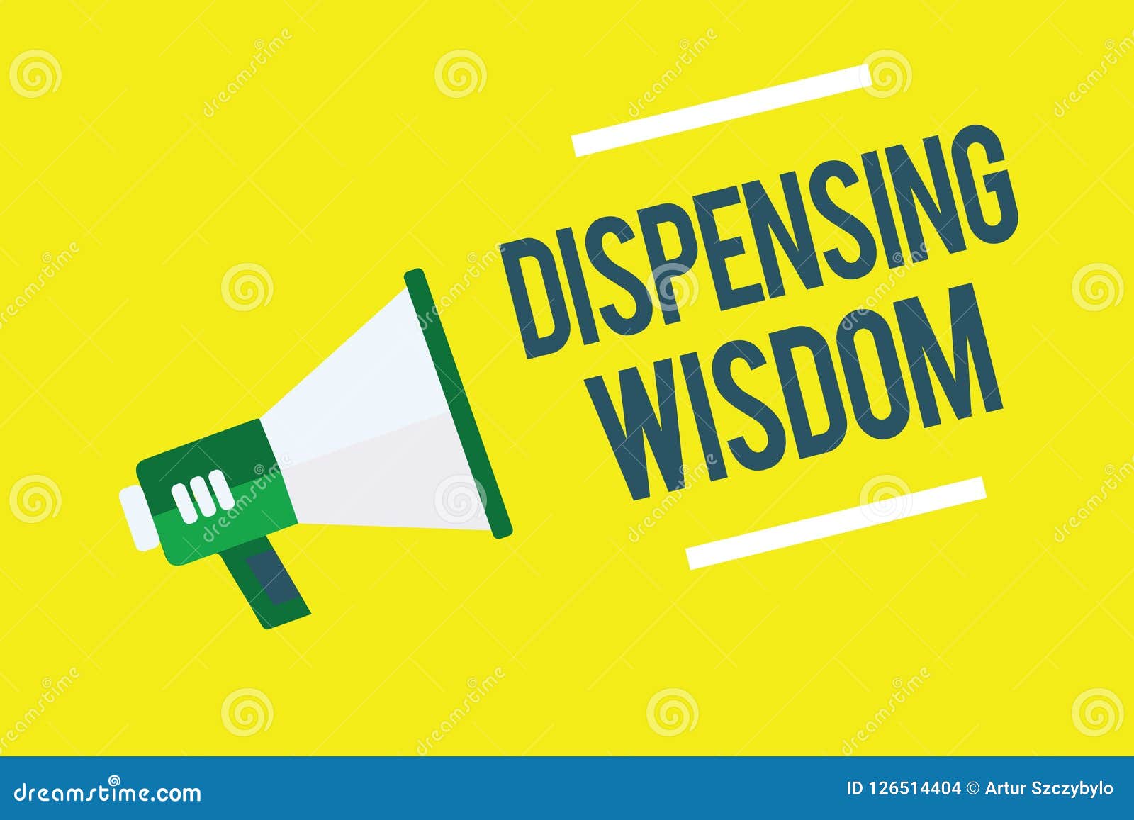 Writing Note Showing Dispensing Wisdom. Business Photo Giving Intellectual Facts on Variety of Subjects Megaphone Yello Illustration - Illustration of adviser, mentor: 126514404