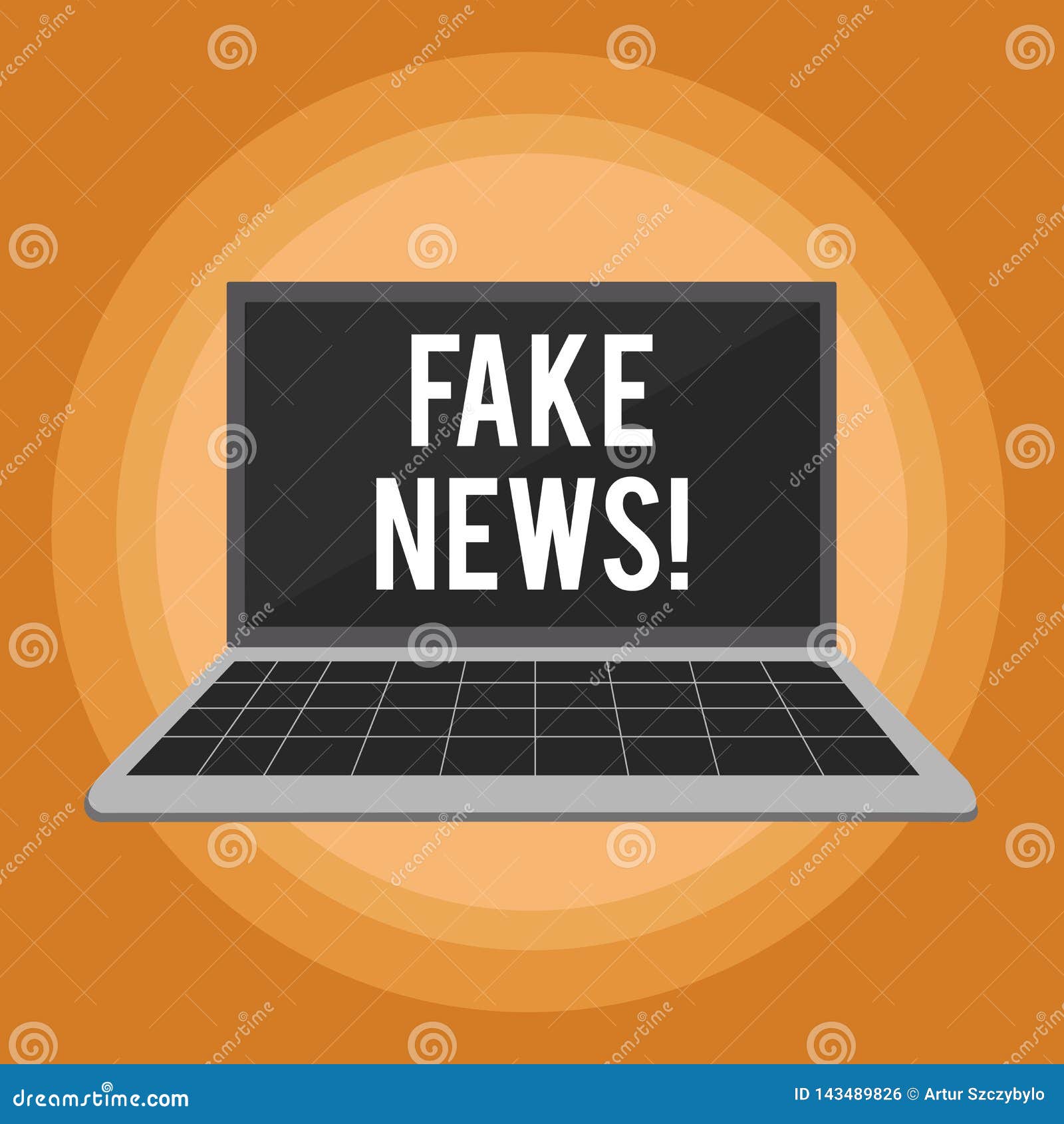 writing note showing fake news. business photo showcasing false stories that appear to spread on internet using other