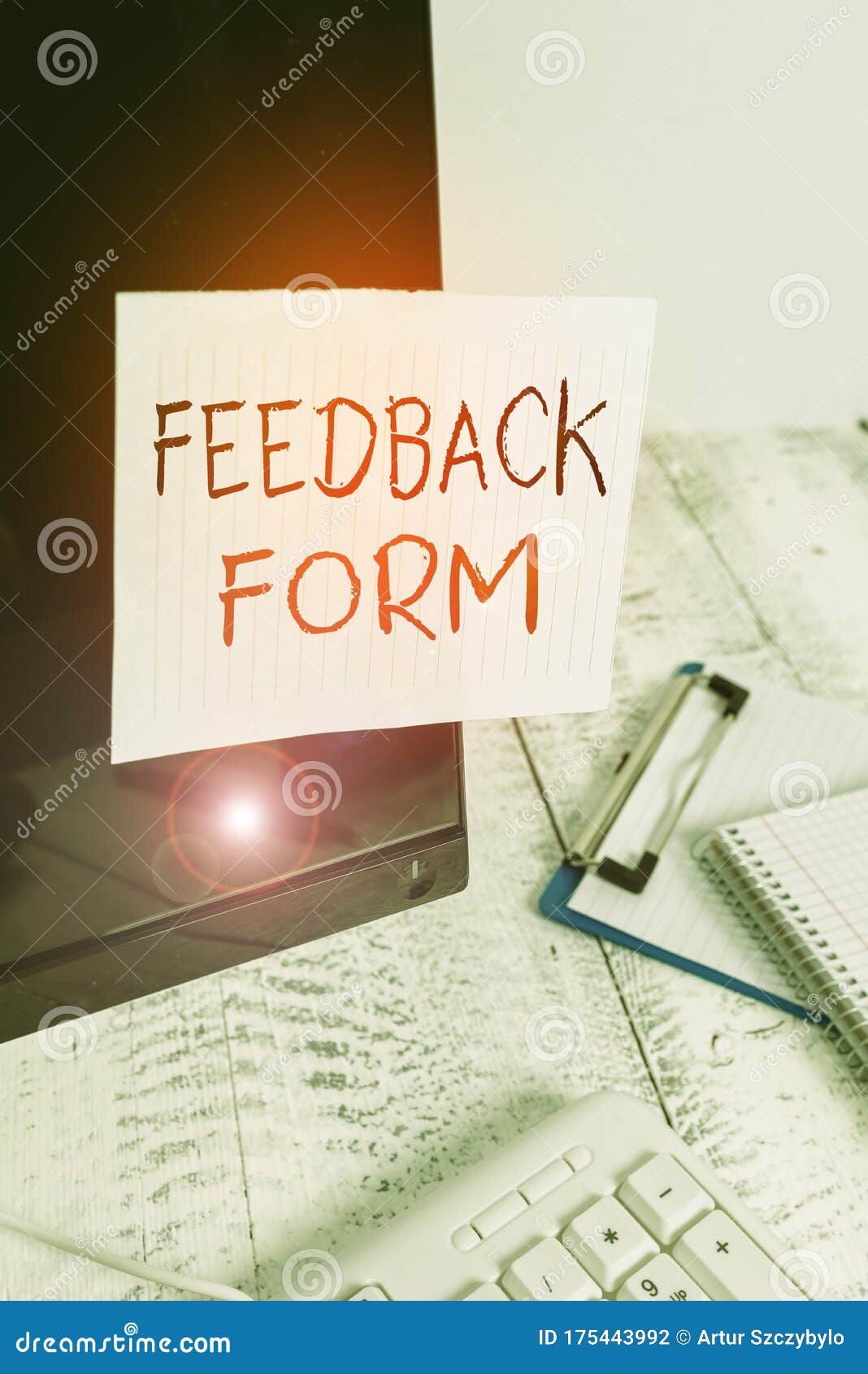 Writing Note Showing Feedback Form Business Photo Showcasing Way In Which Customer Comment About Product Is Obtained Note Paper Stock Photo Image Of Poll Paper 175443992
