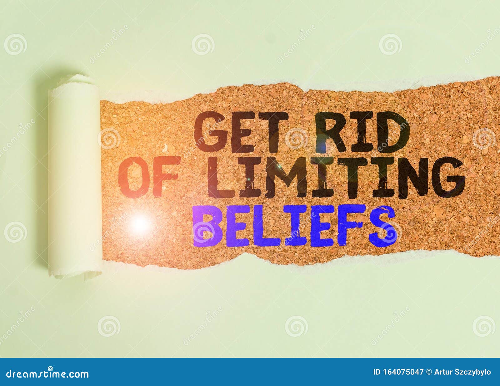 writing note showing get rid of limiting beliefs. business photo showcasing remove negative beliefs and think positively