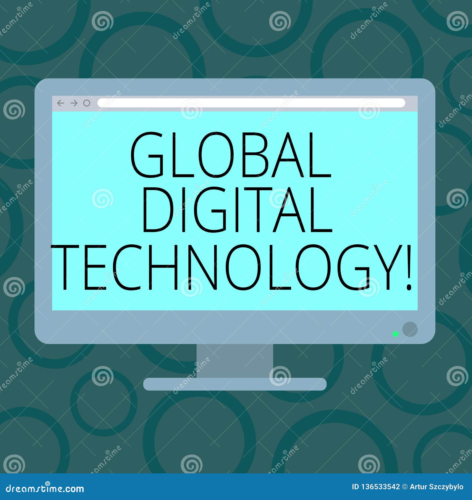 Writing Note Showing Global Digital Technology. Business Photo