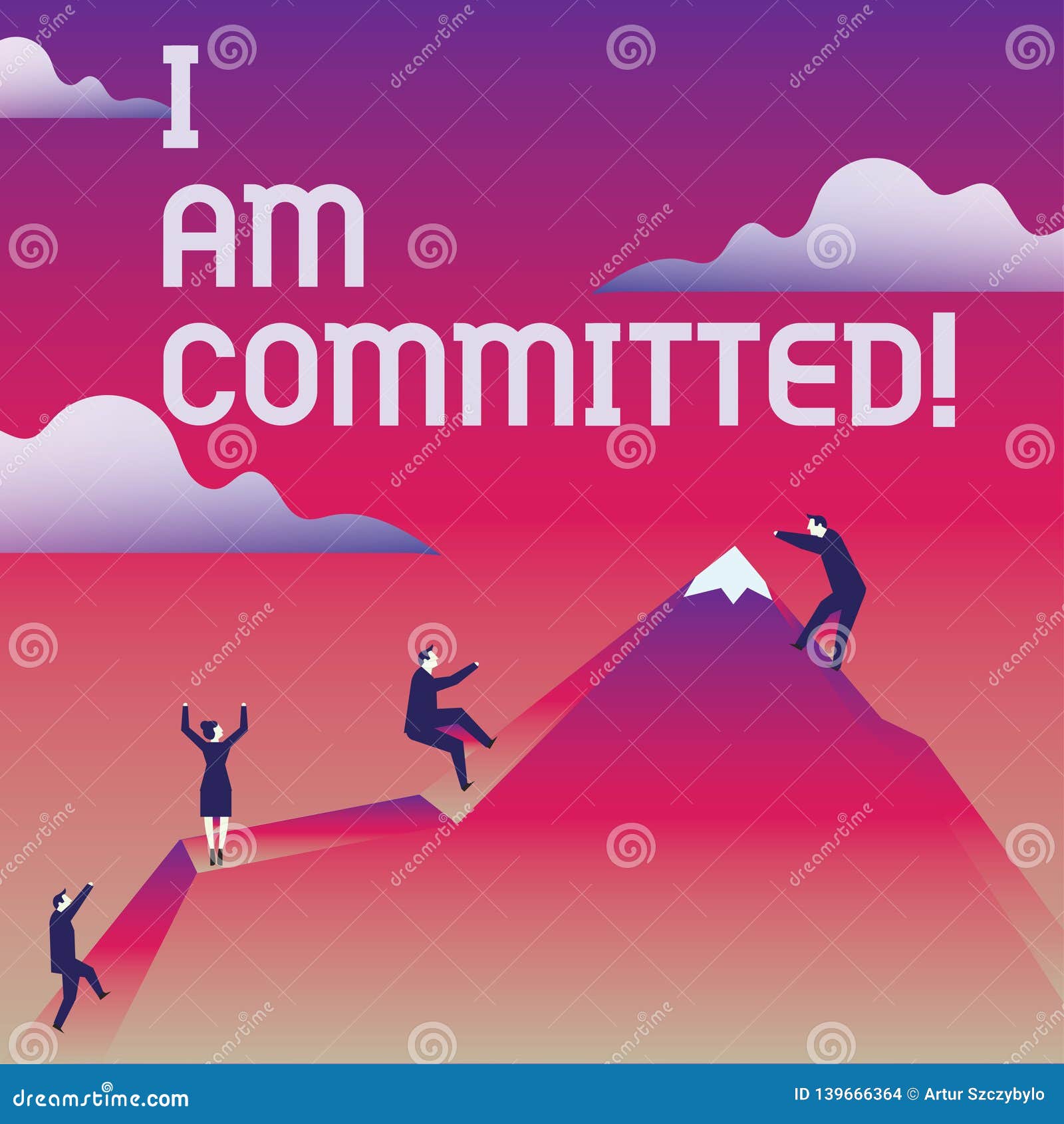 Writing Note Showing I am Committed. Business Photo Showcasing To Be