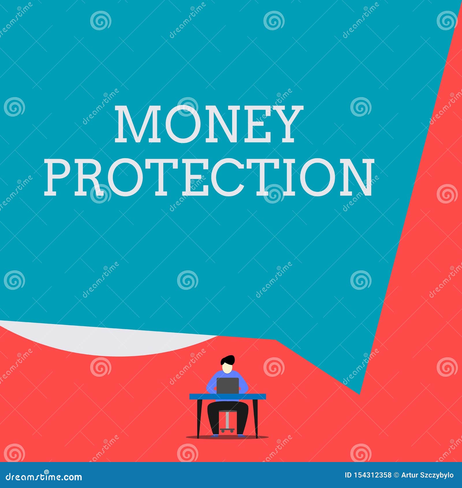 Writing Note Showing Money Protection Business Photo Showcasing