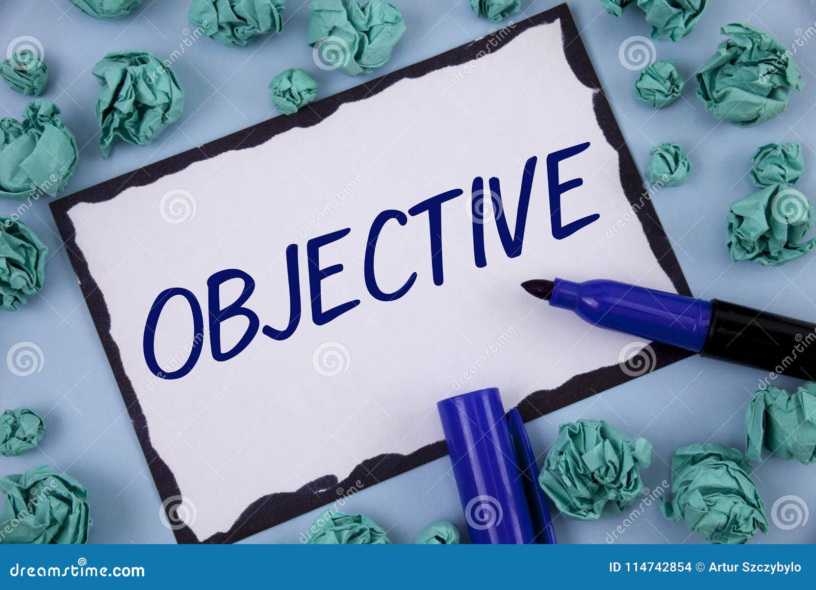 Writing Note Showing Objective Business Photo Showcasing Goal