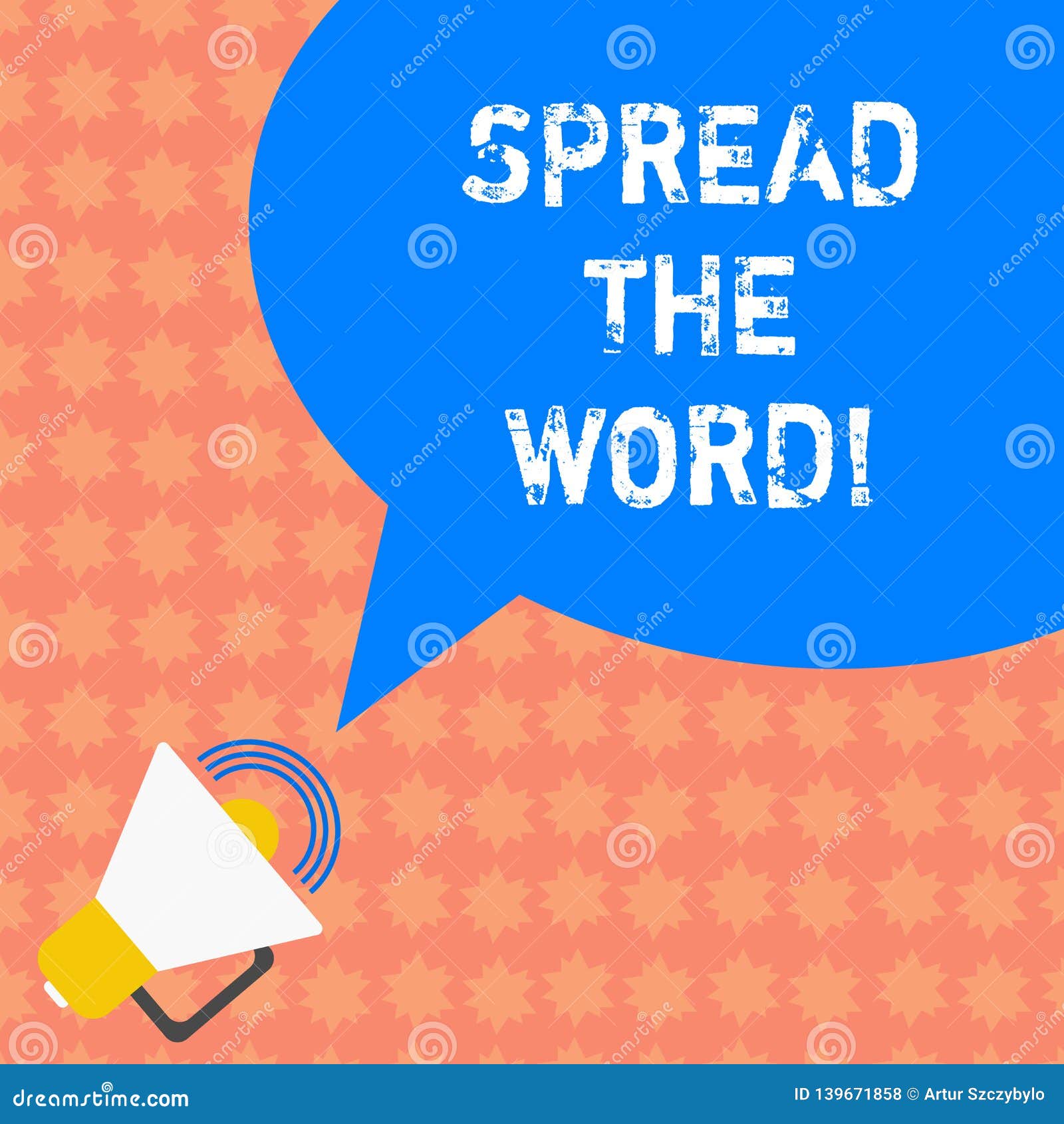 writing note showing spread the word business photo word note