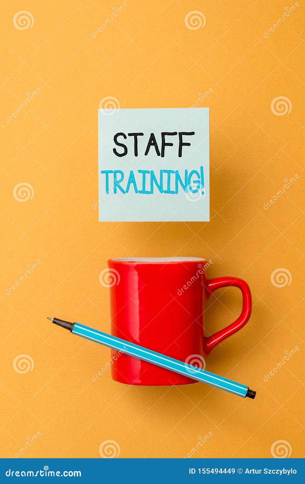 Writing Note Showing Staff Training. Business Photo Showcasing Learn