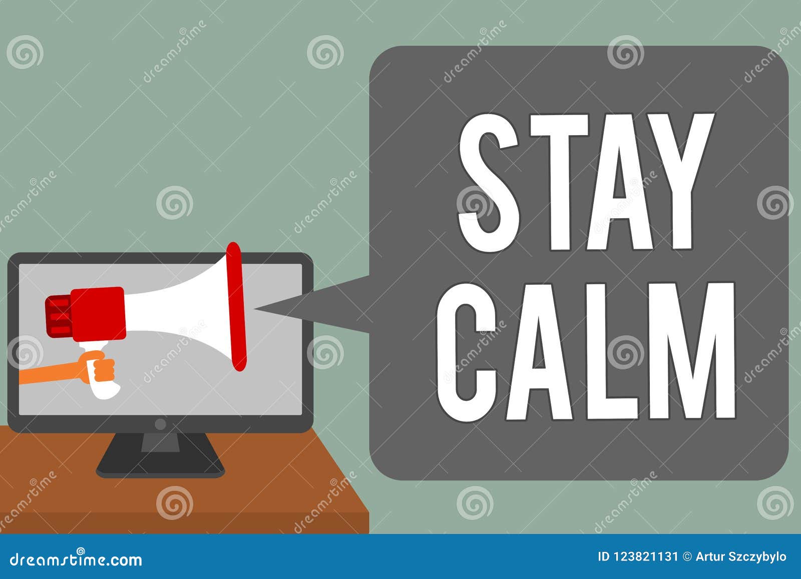 writing note showing stay calm. business photo showcasing maintain in a state of motion smoothly even under pressure man hold mega