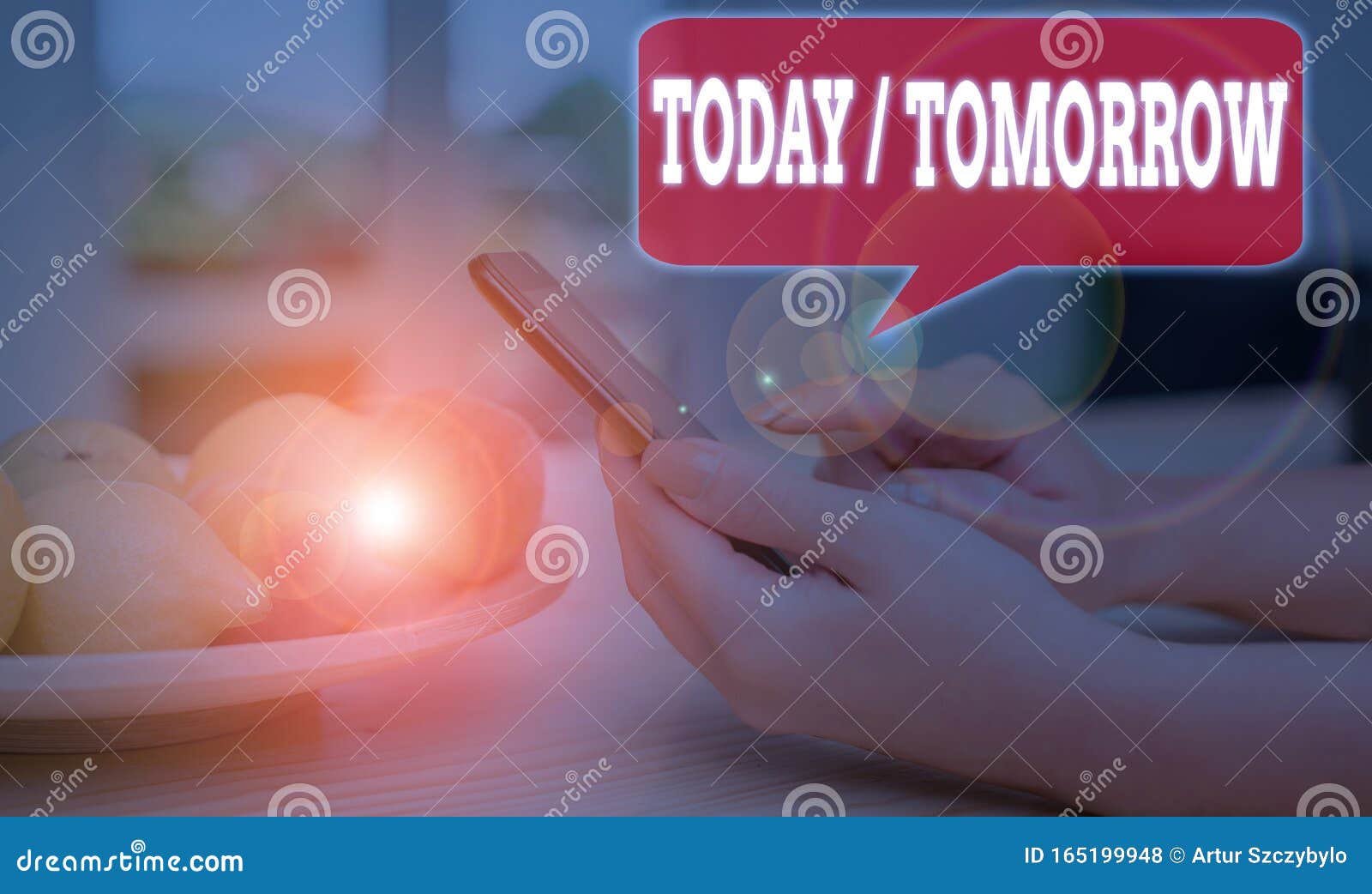 Writing Note Showing Today or Tomorrow. Business Photo Showcasing What