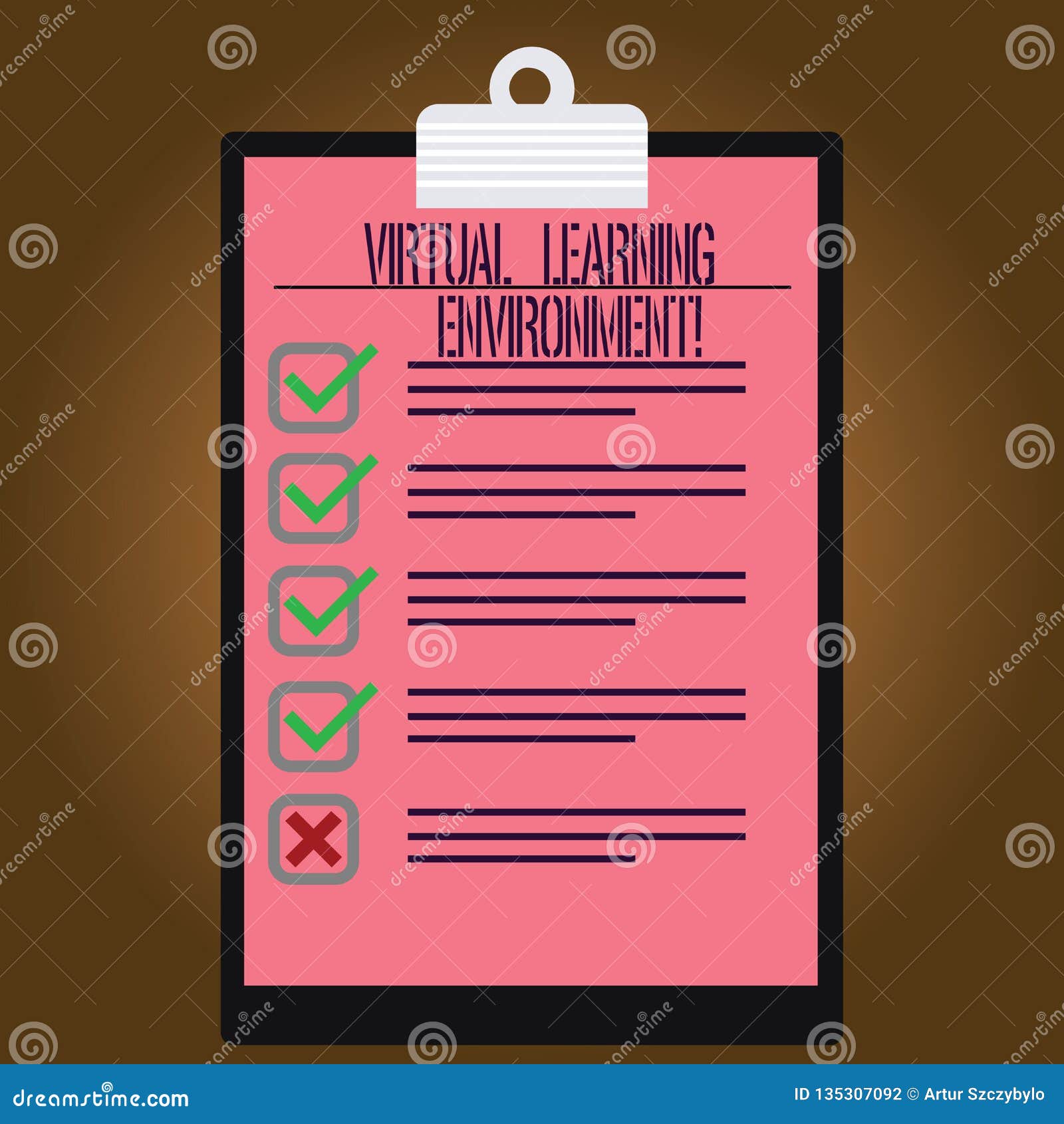 writing note showing virtual learning environment. business photo showcasing webbased platform kind of education