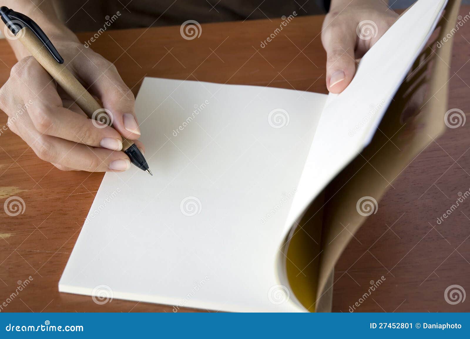 Writing on notebook stock image. Image of busy, document - 27452801
